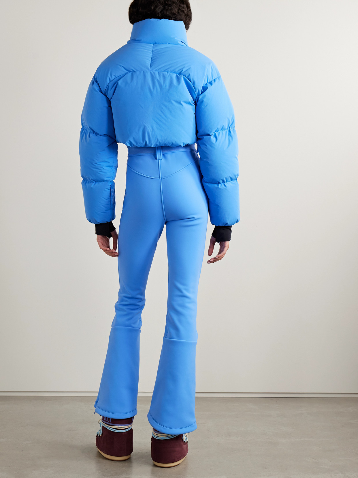 Cordova Myoko Belted Quilted Padded Ski Suit In Blue