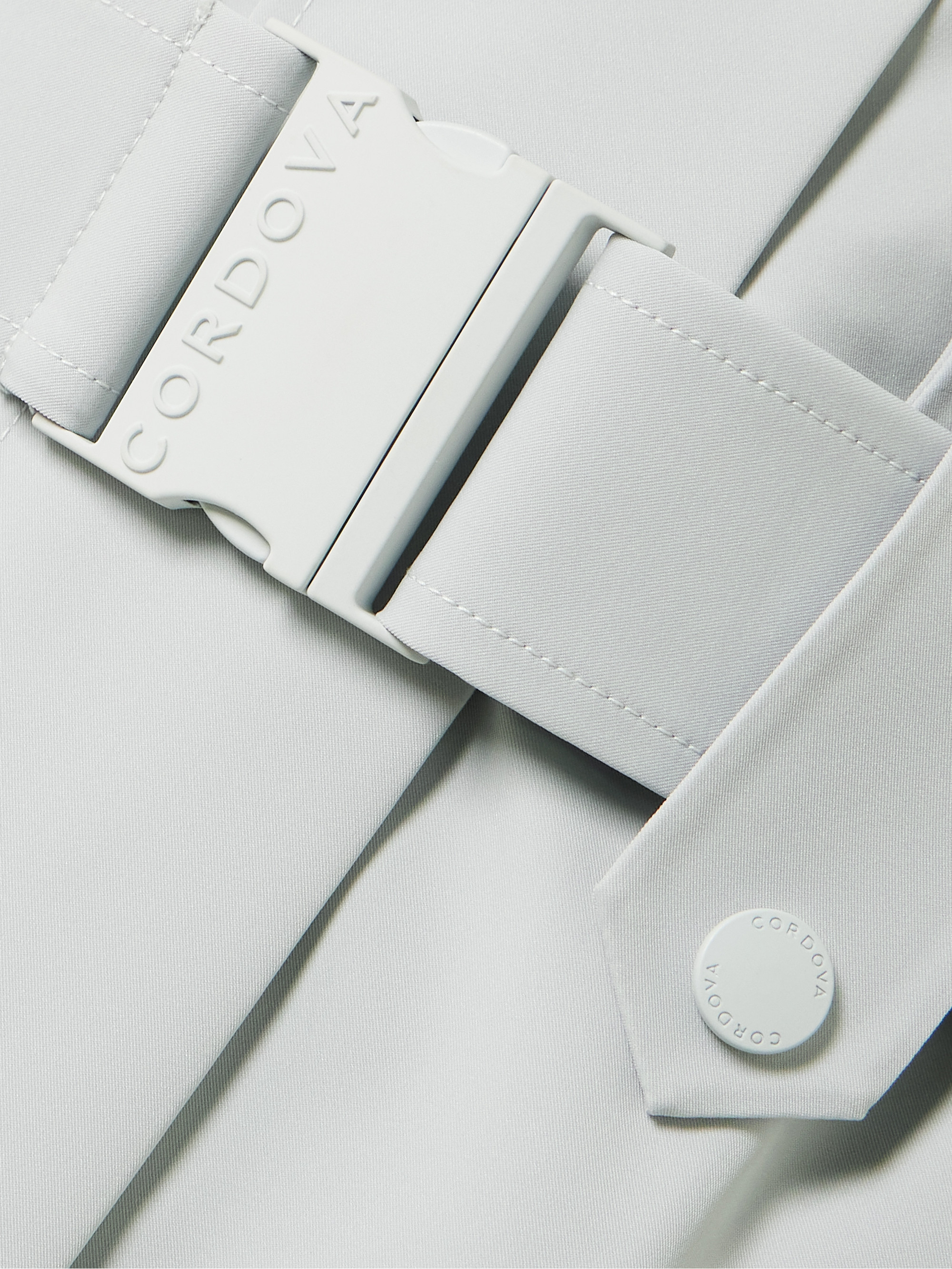 CORDOVA Cascade appliquéd belted stretch hooded ski jacket thumbnail