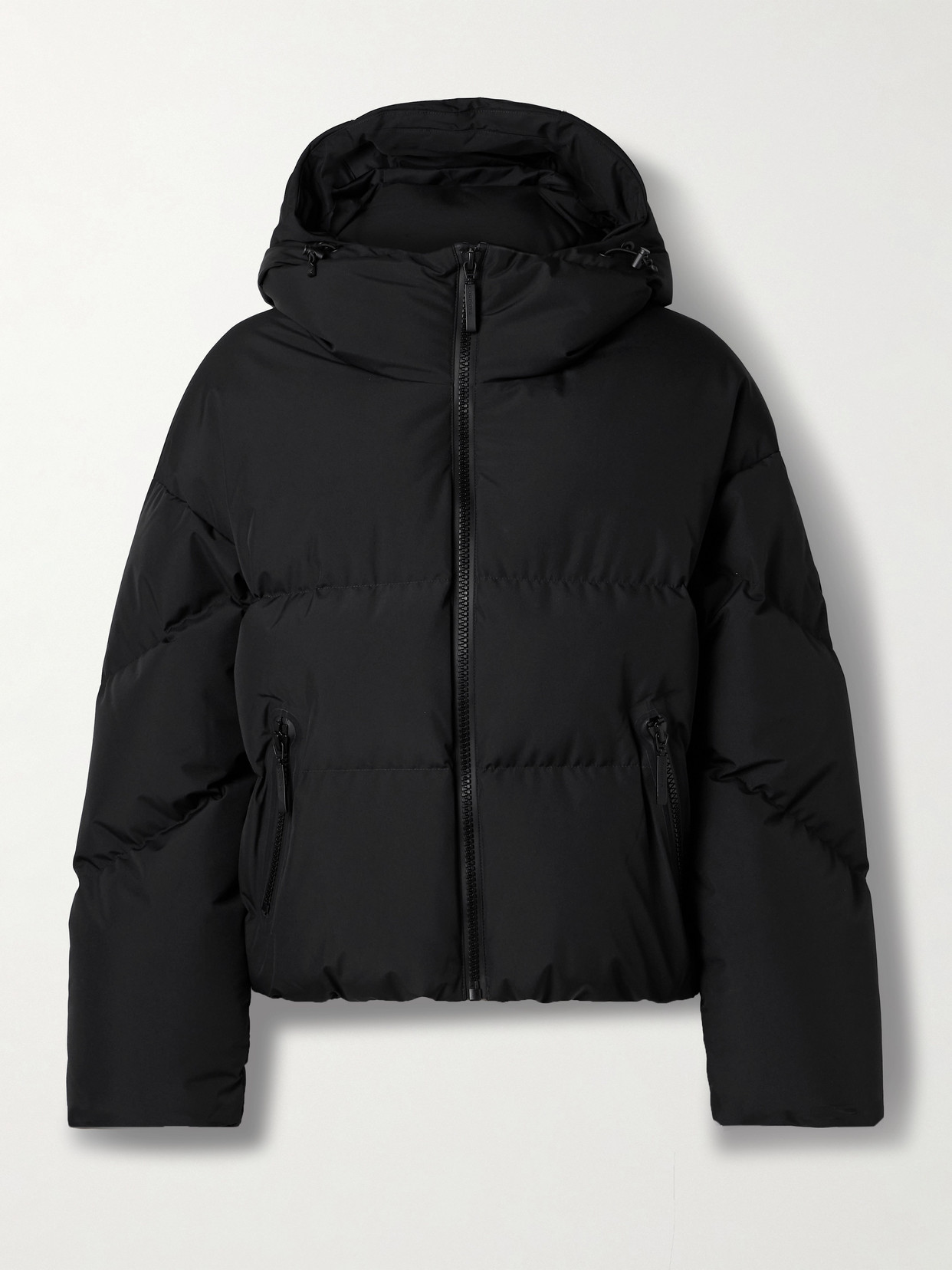 Cordova Meribel Hooded Quilted Recycled Down Ski Jacket In Black