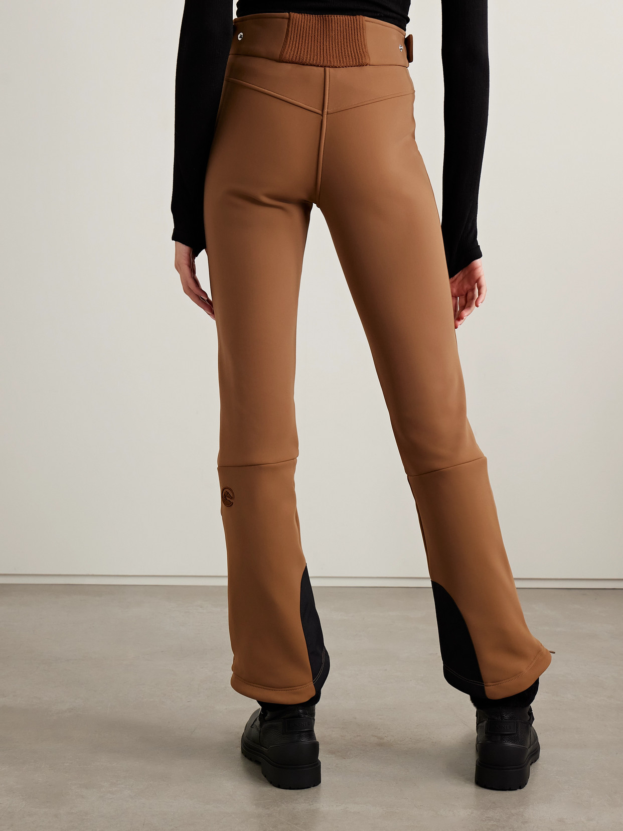 Cordova Saint Moritz Stretch Tech-jersey Flared Ski Pants In Brown