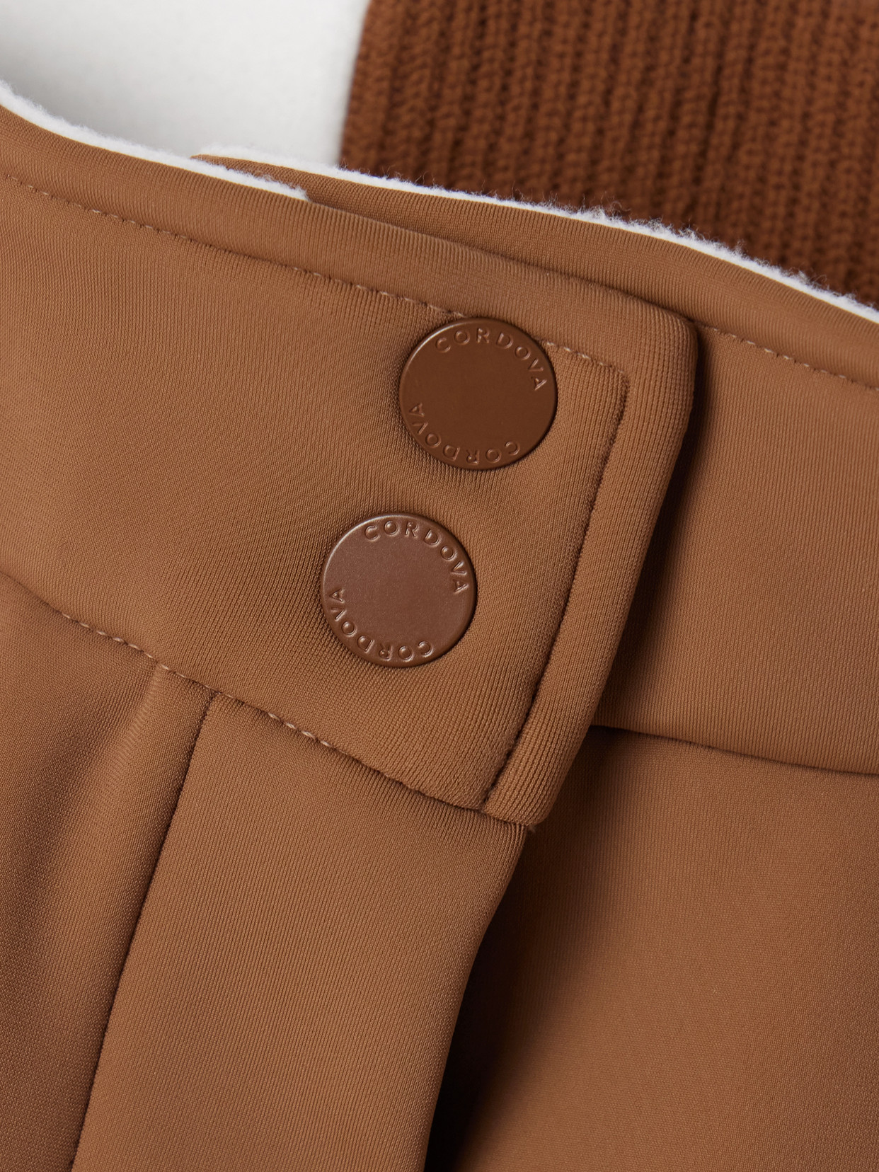 Cordova Saint Moritz Stretch Tech-jersey Flared Ski Pants In Brown