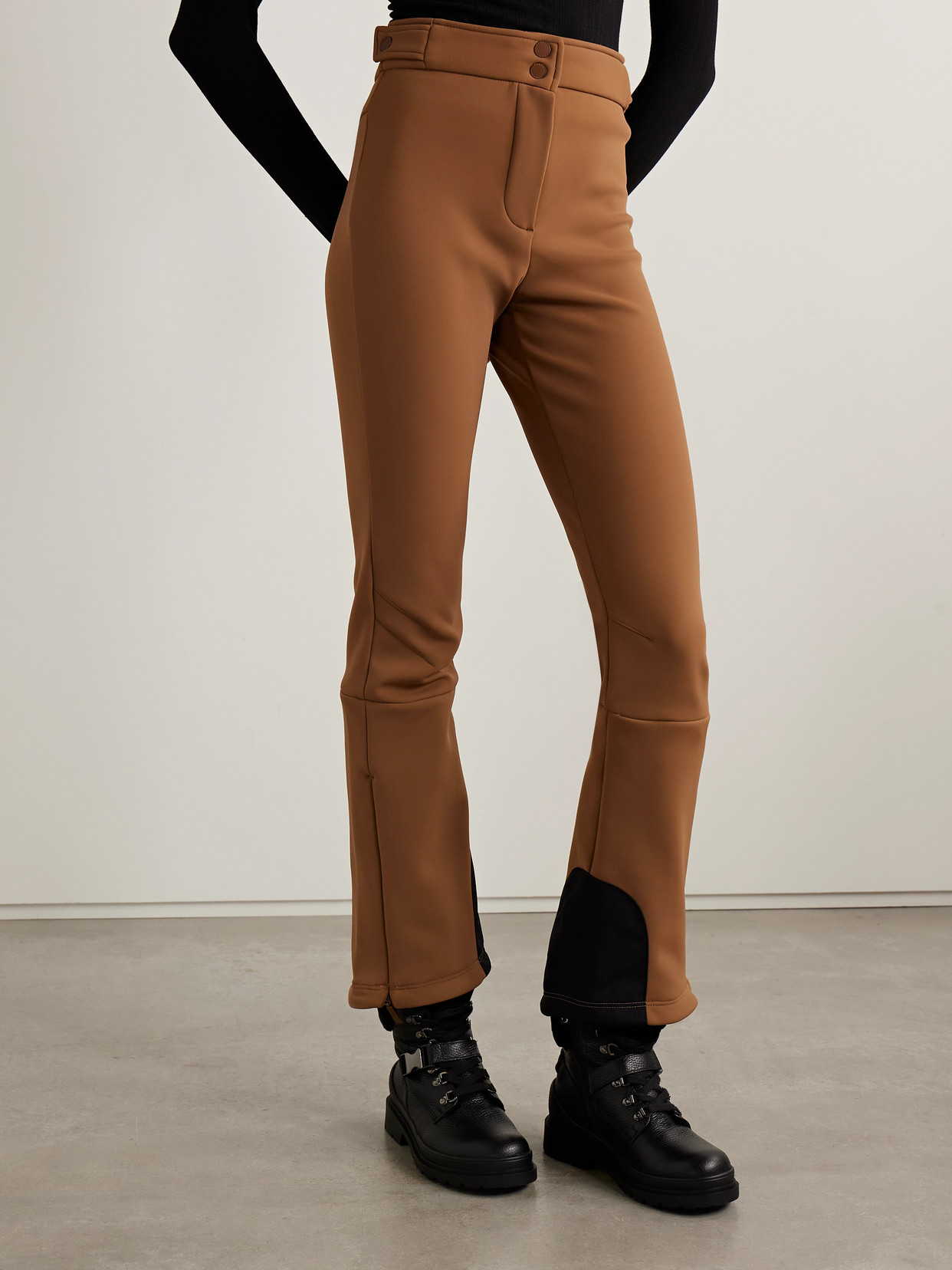Cordova Saint Moritz Stretch Tech-jersey Flared Ski Pants In Brown