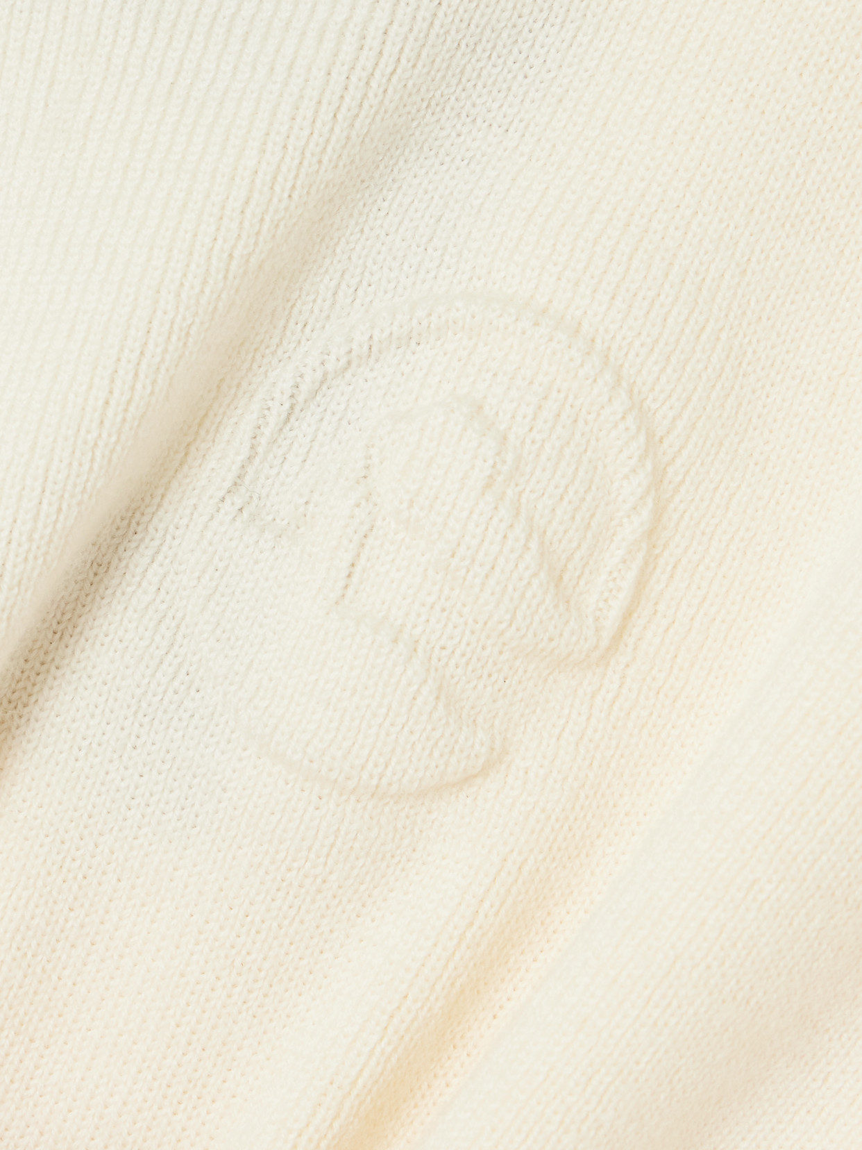 Cordova Kitz Ruffled Ribbed Merino Wool-blend Turtleneck Sweater In White