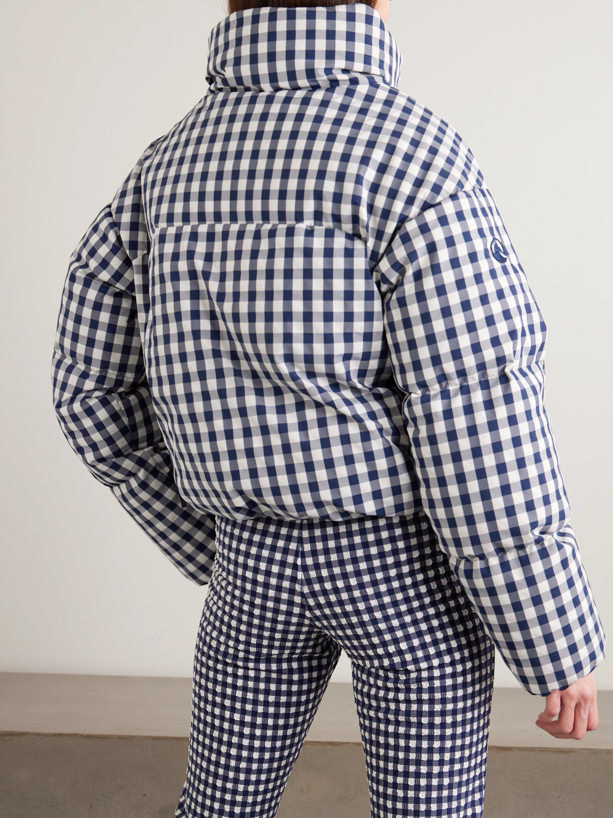 CORDOVA - Cortina cropped gingham quilted down ski jacket | Plush