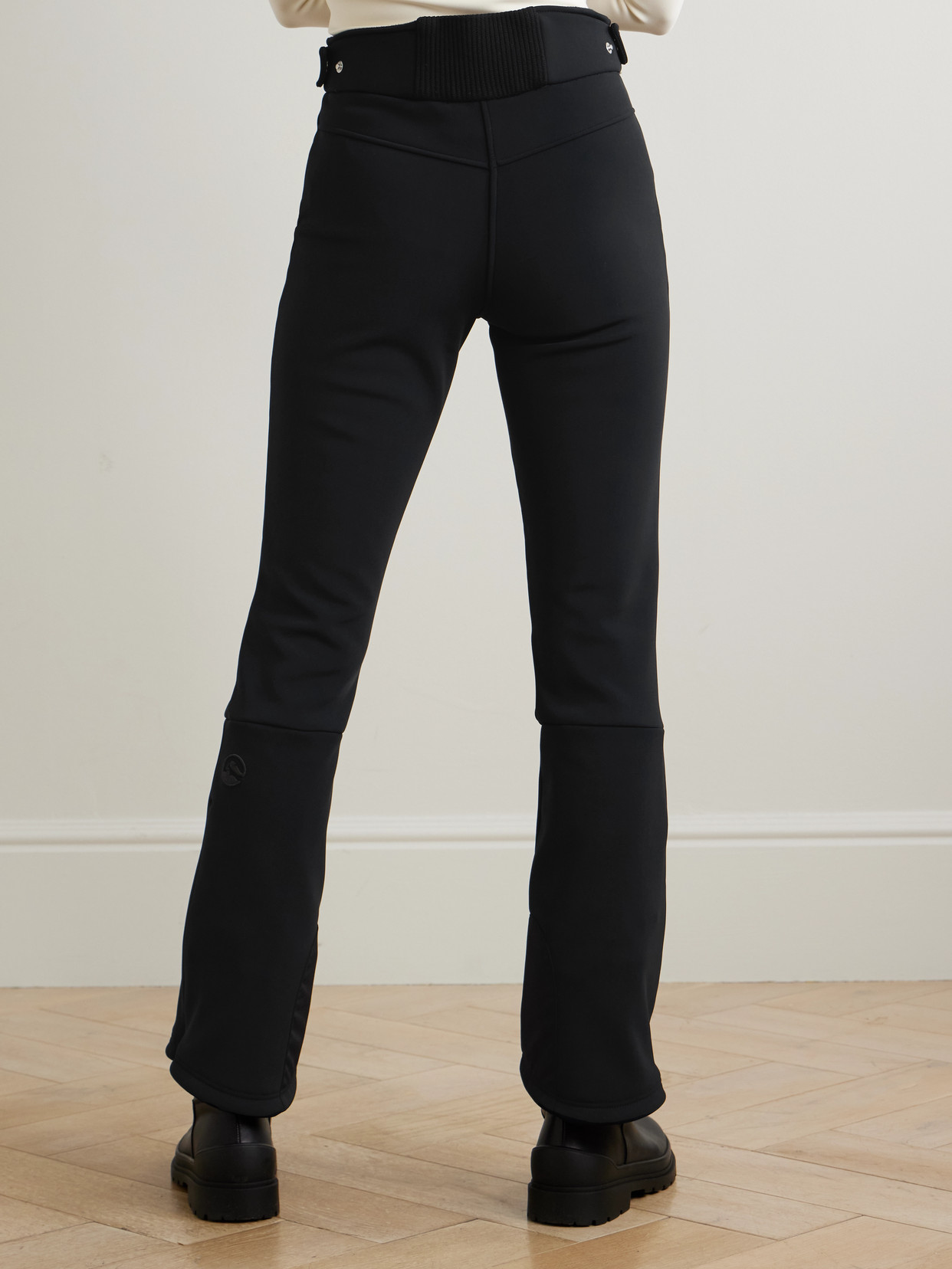 Cordova Saint Moritz Stretch Tech-jersey Flared Ski Pants In Black