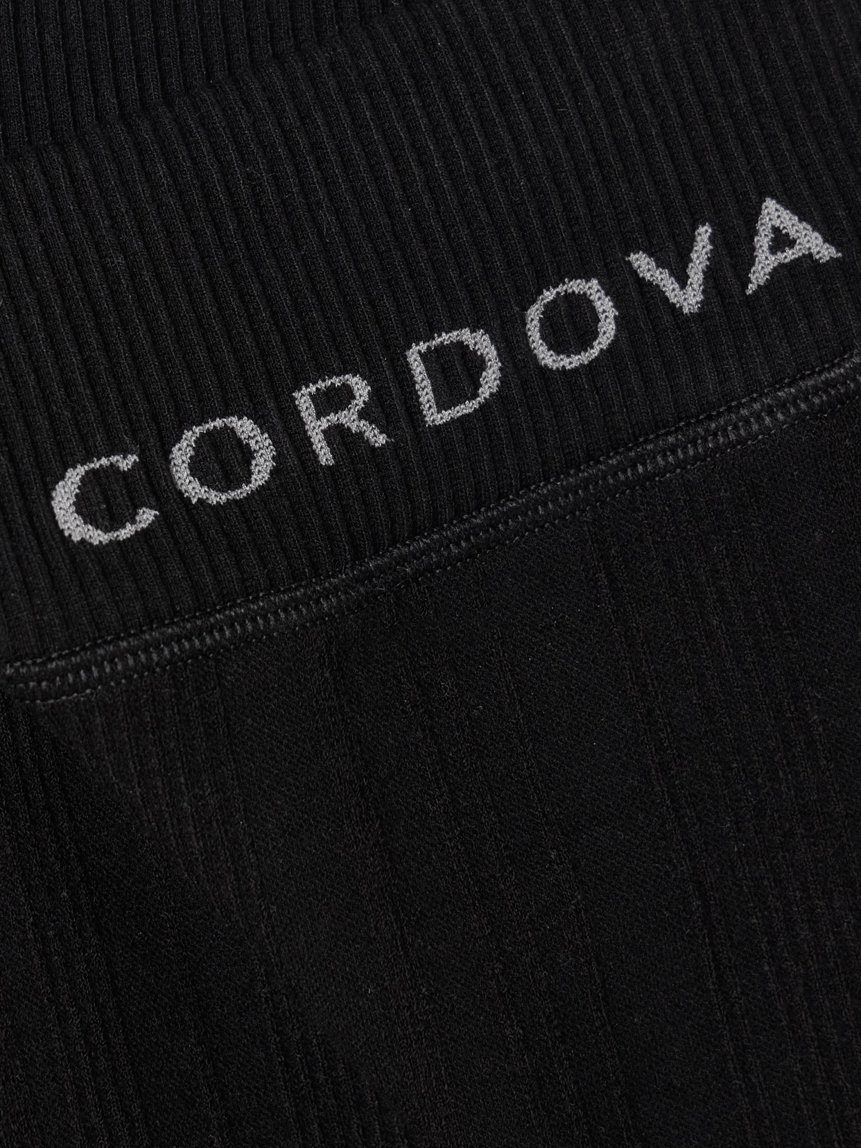Cordova Sol Ribbed-knit Leggings In Black