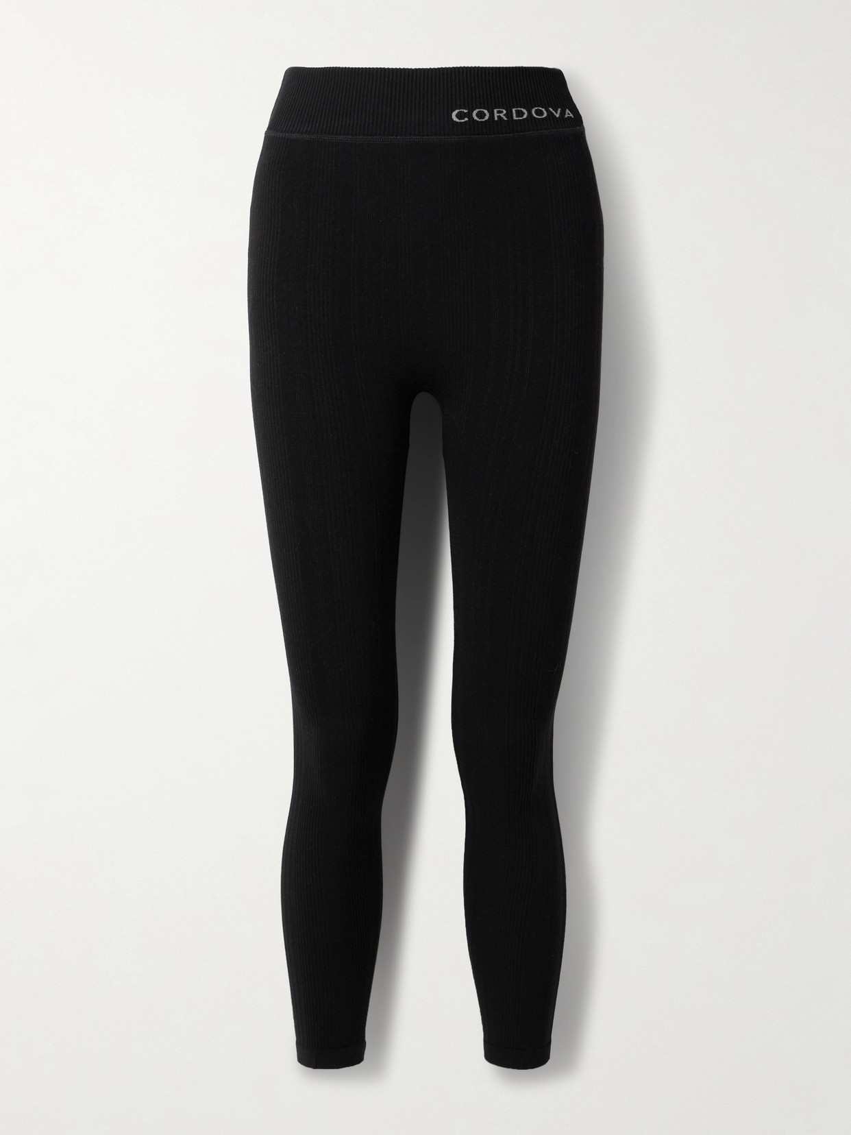 Cordova Sol Ribbed-knit Leggings In Black