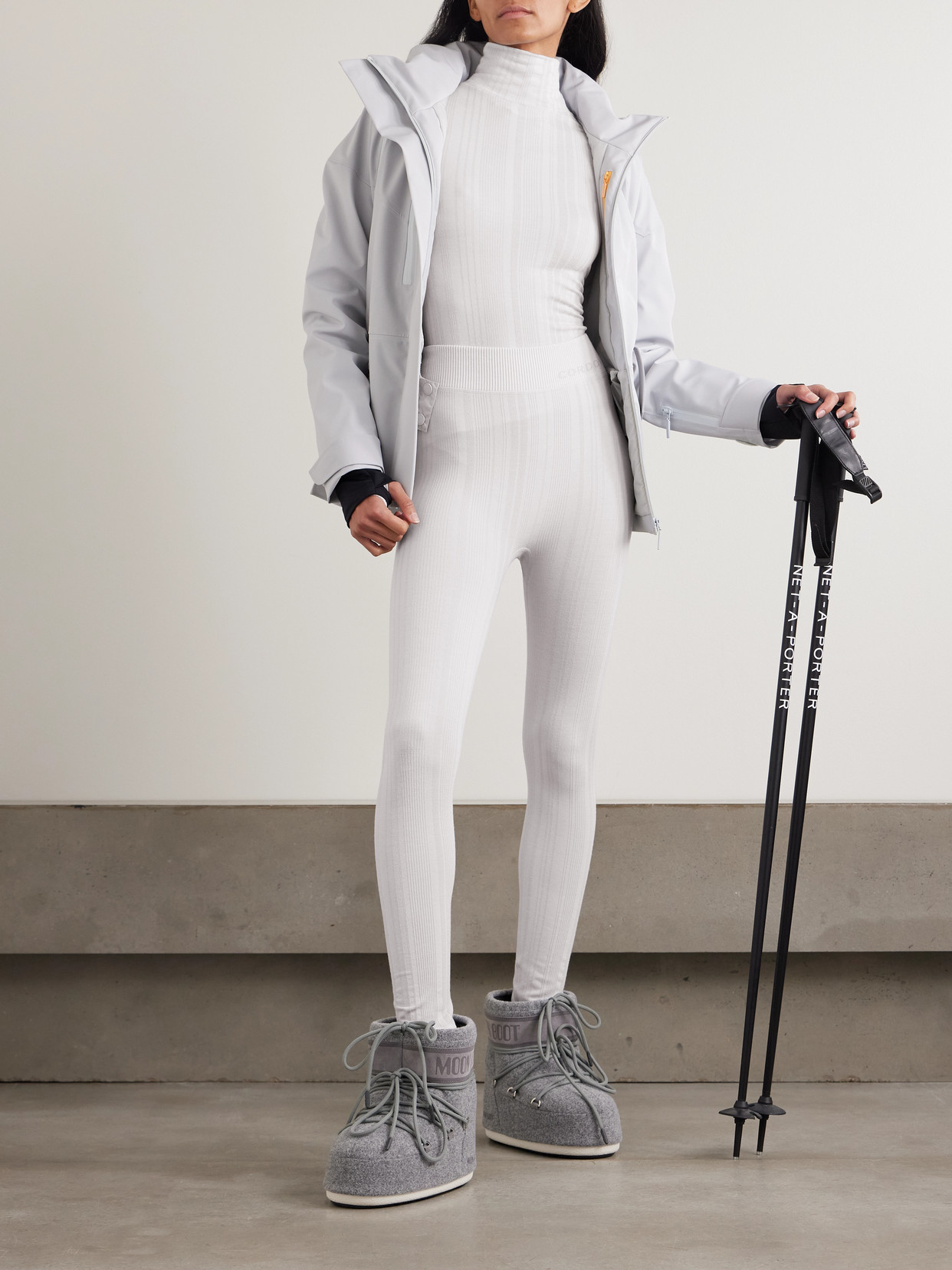 Sol Ribbed Stretch-Jersey Turtleneck Top