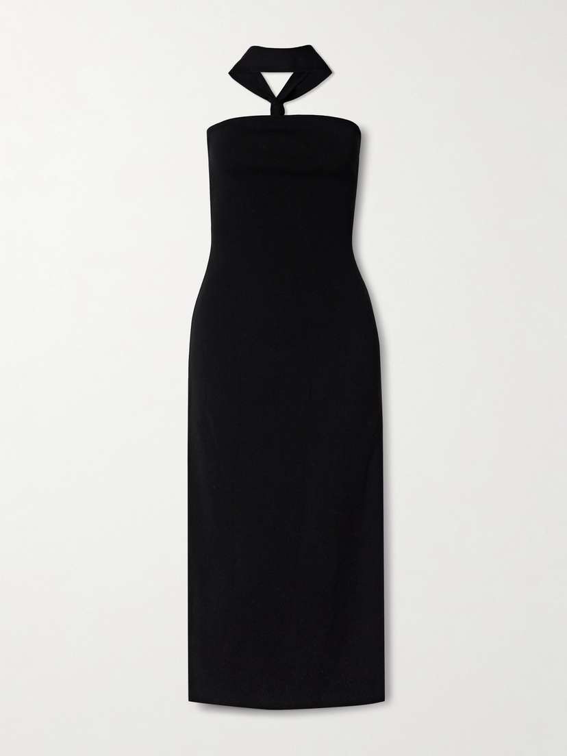 Cult Gaia Erika Stretch-knit Halterneck Midi Dress