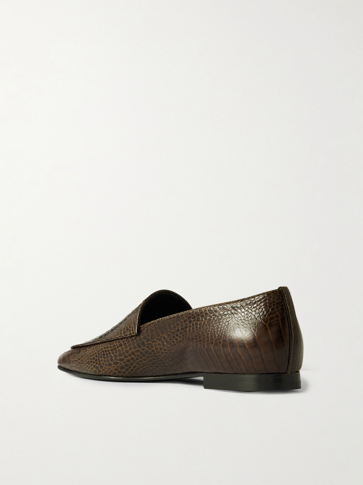 Tove Cora Croc-effect Leather Loafers