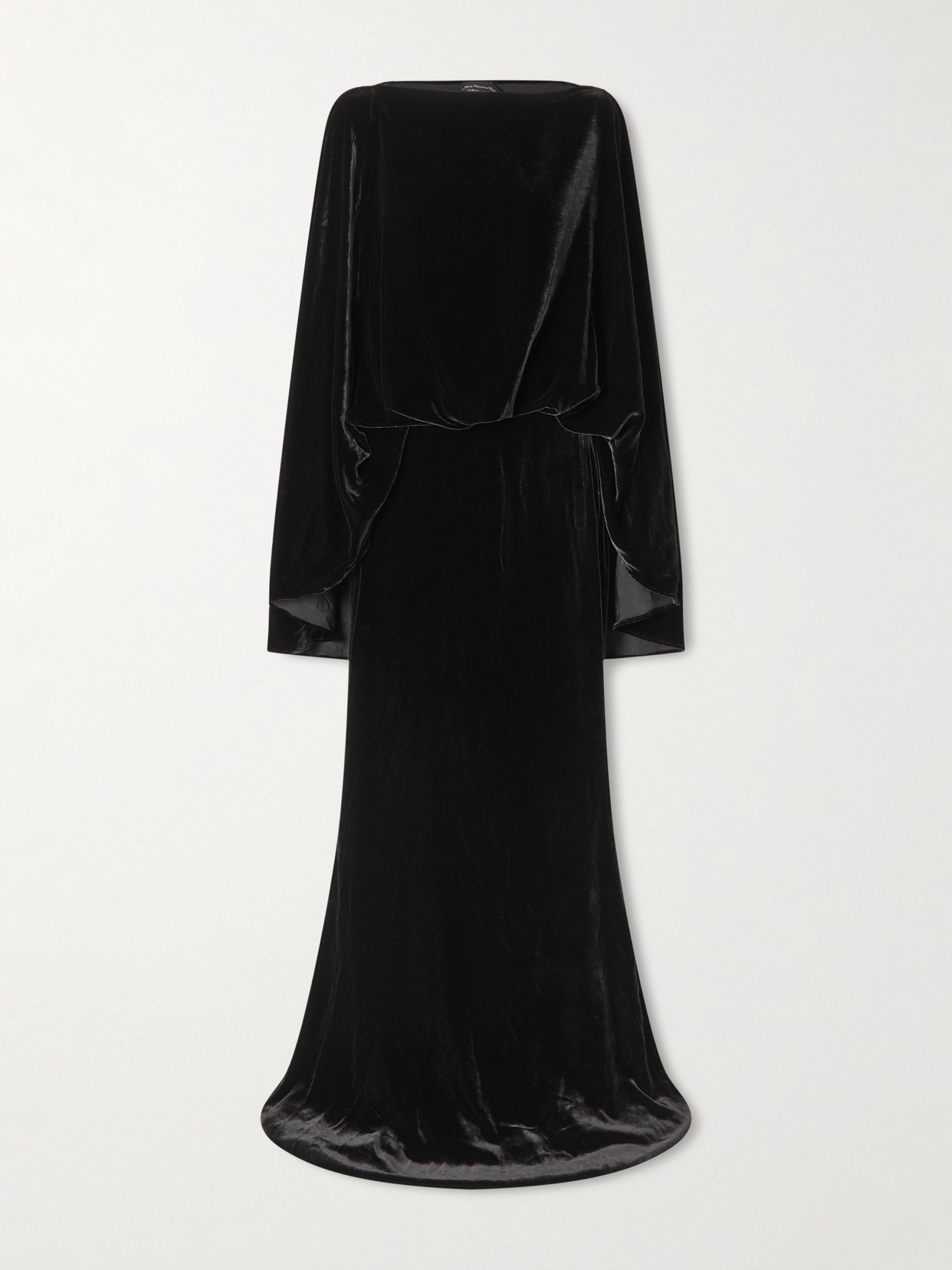 Taller Marmo Musidora Velvet Gown In Black