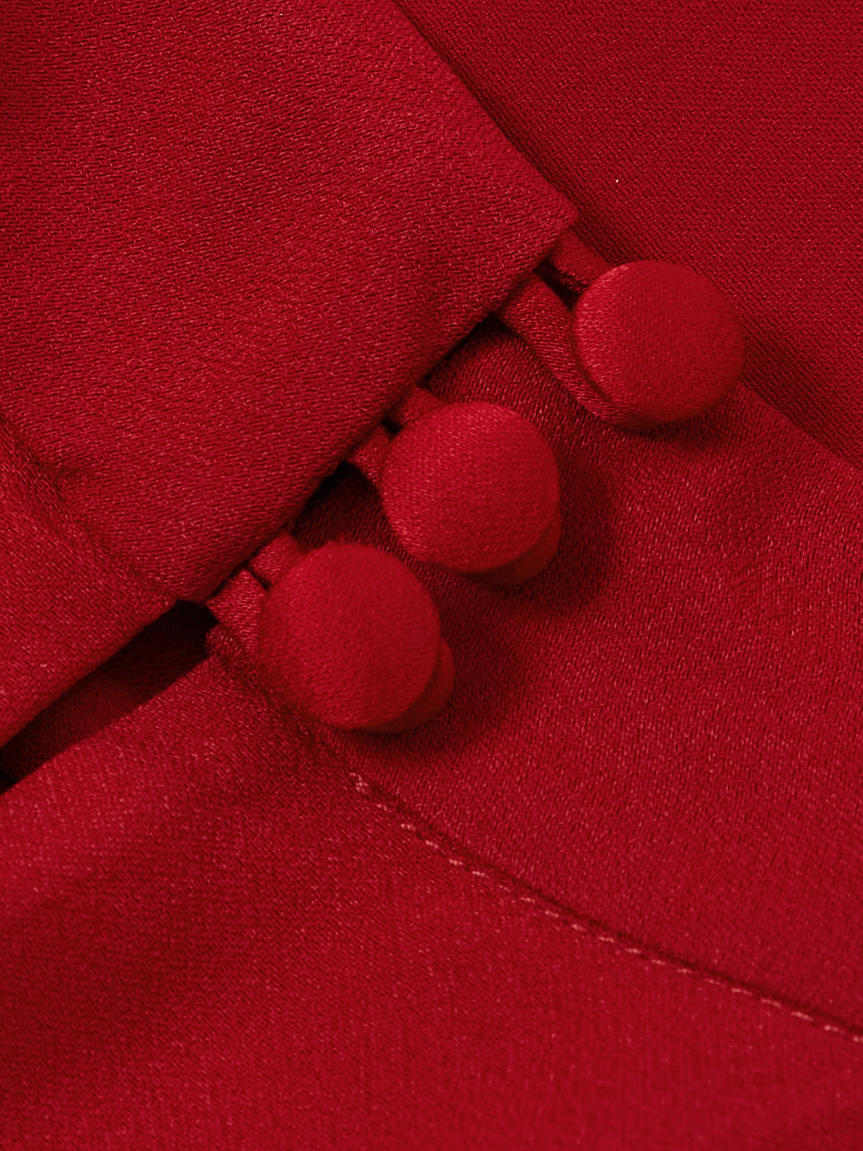Taller Marmo Carrington Cape-effect Crepe Gown In Red