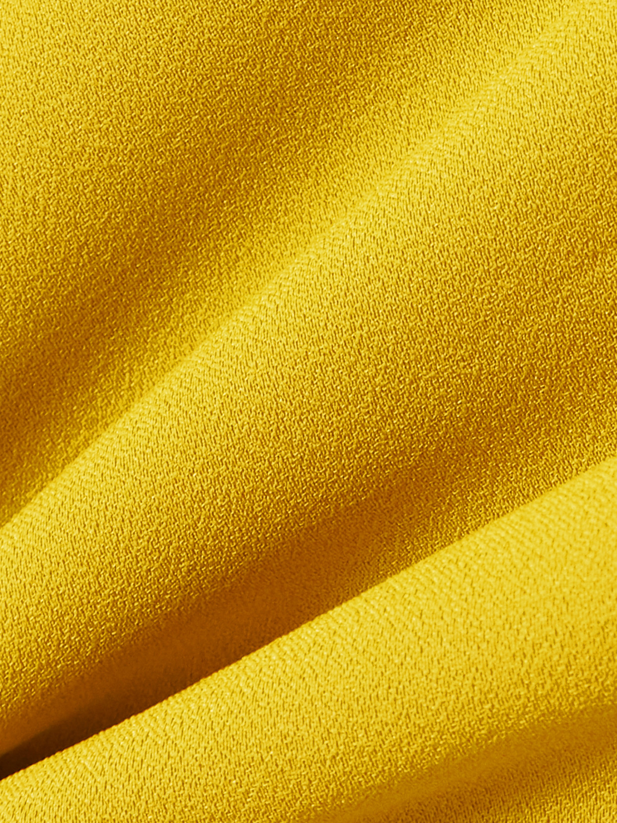 Taller Marmo Carrington Cape-effect Crepe Gown In Yellow