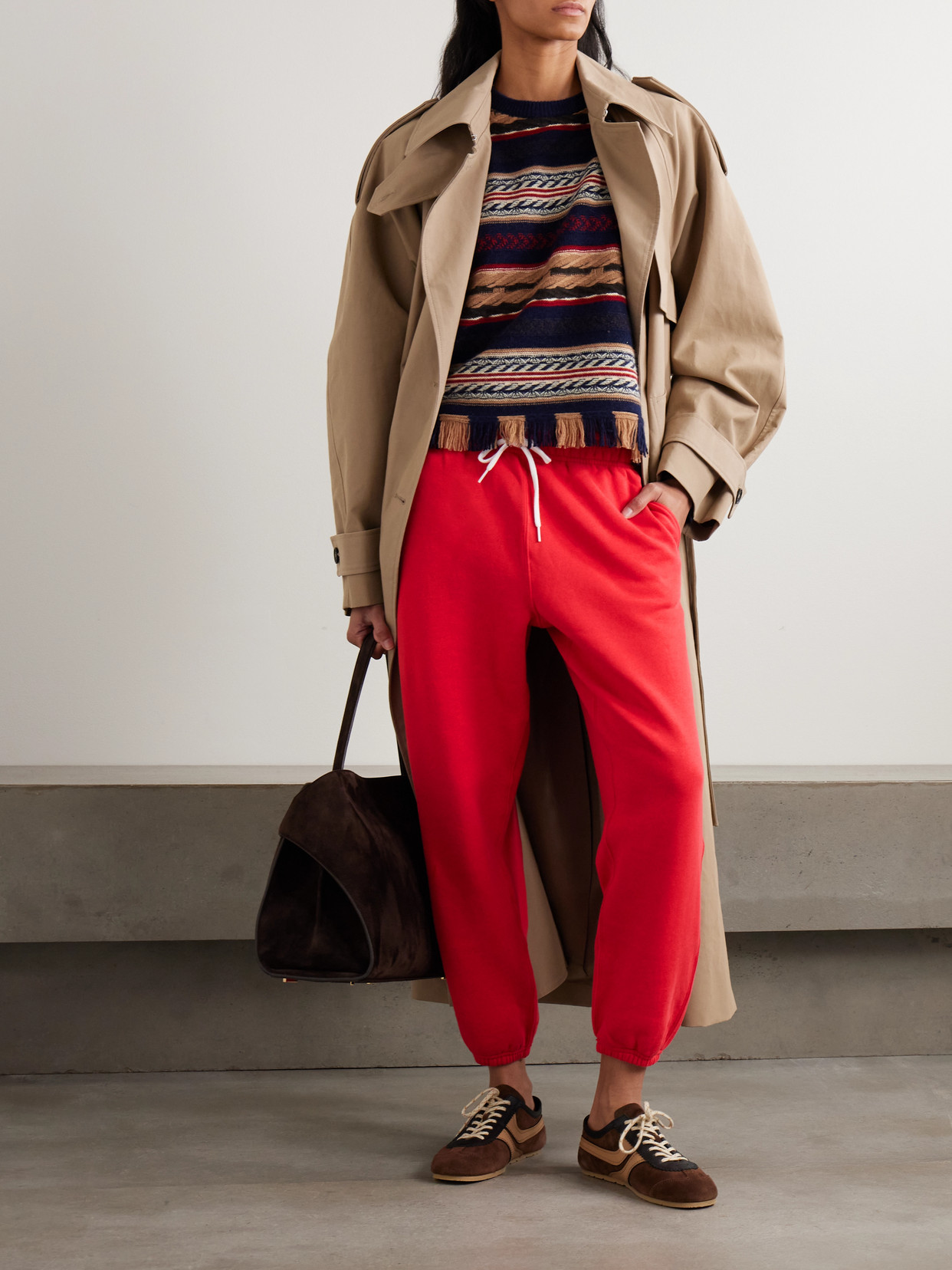 Polo Ralph Lauren Classic Jogging Pants In Red