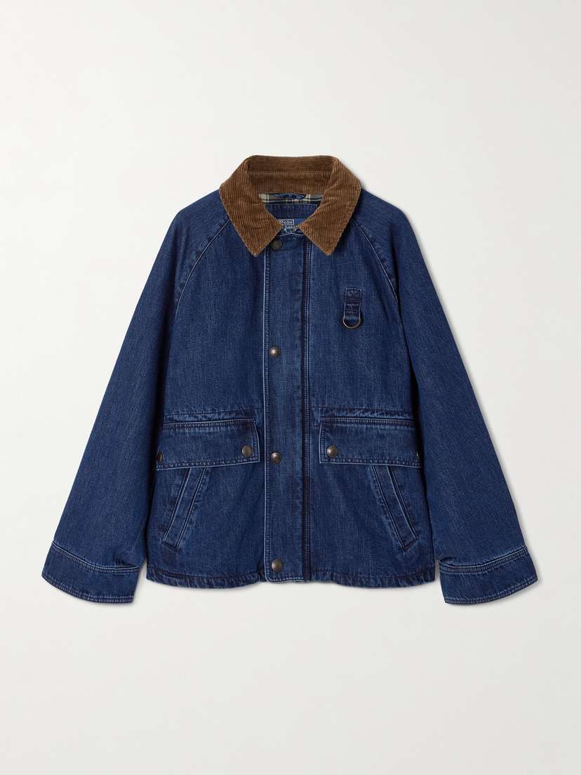 Polo Ralph Lauren Cotton Corduroy-trimmed Denim Jacket