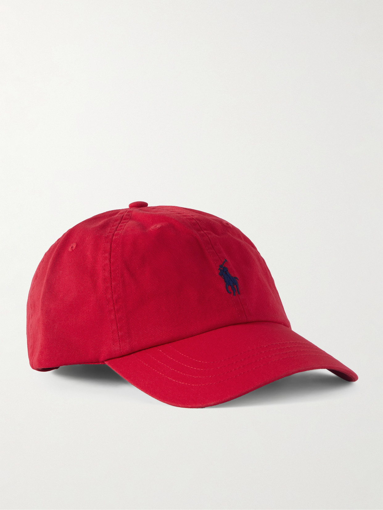 Polo Ralph Lauren Embroidered Cotton-twill Baseball Cap In Red