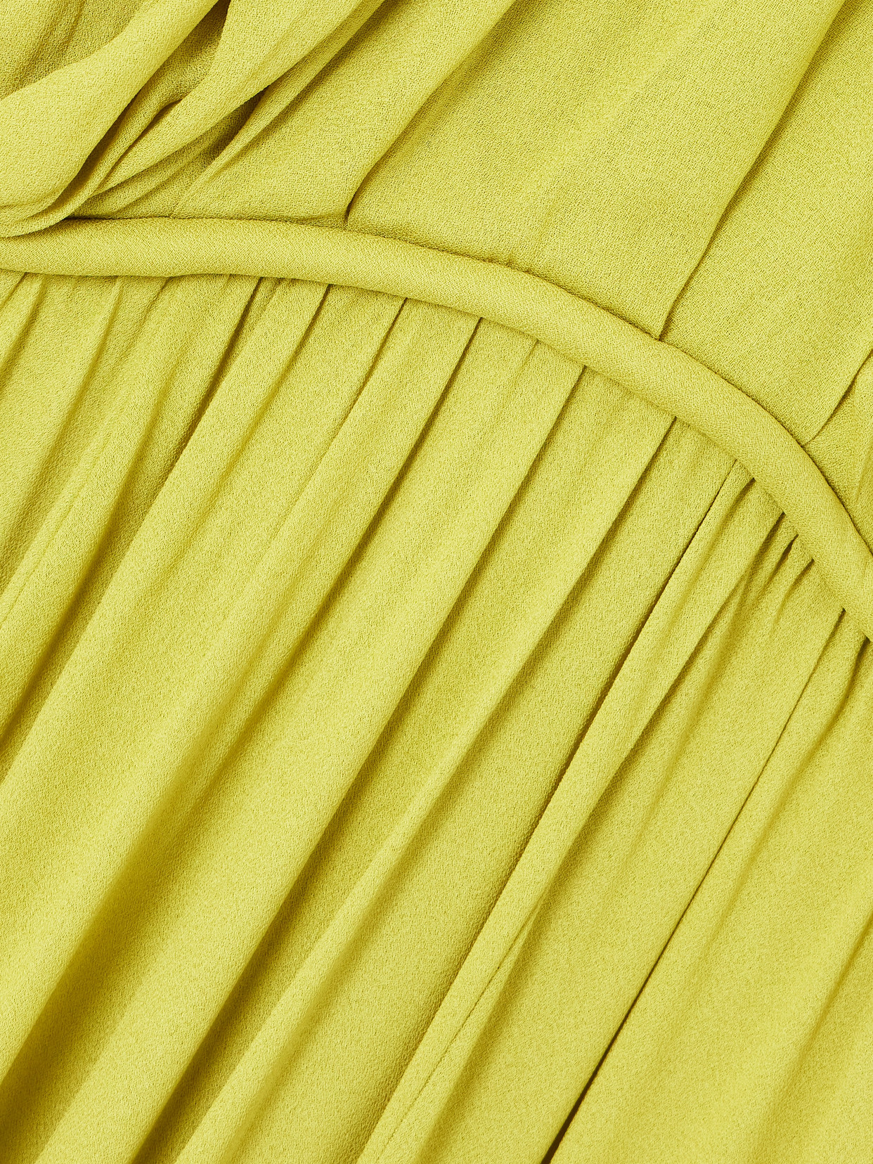 Giambattista Valli Pussy-bow Cape-effect Gathered Crepe Gown In Yellow