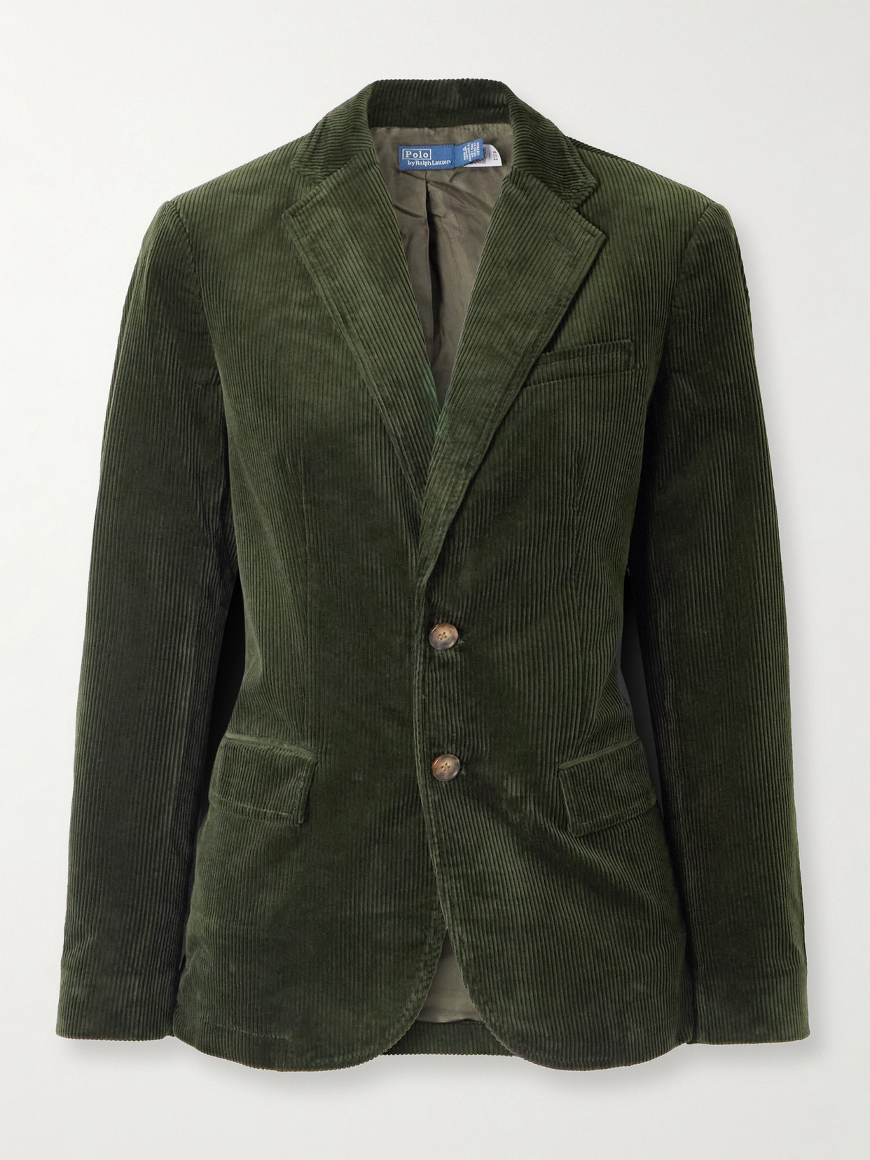 Polo Ralph Lauren Cotton-corduroy Blazer In Green