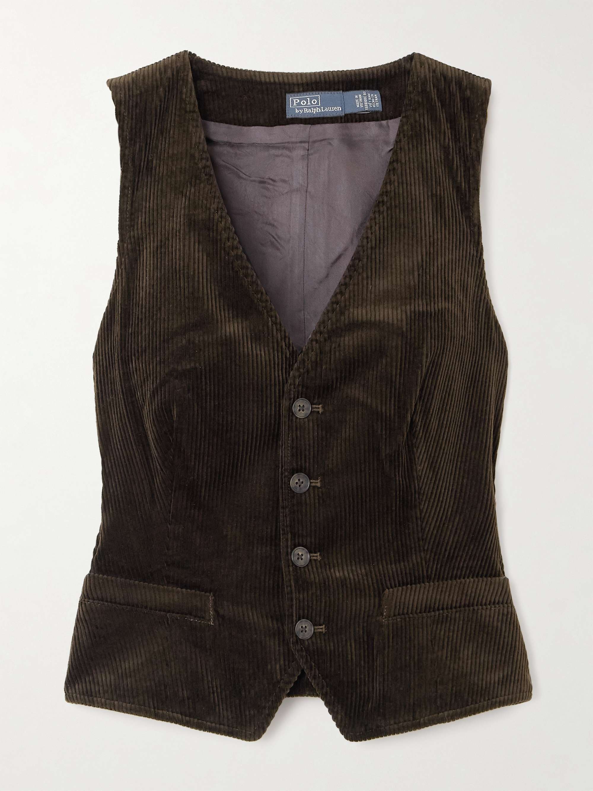 POLO RALPH LAUREN Cotton-corduroy vest | NET-A-PORTER