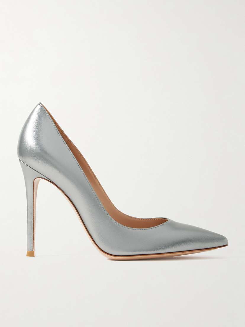 Gianvito Rossi Gianvito 105 Metallic Leather Pumps