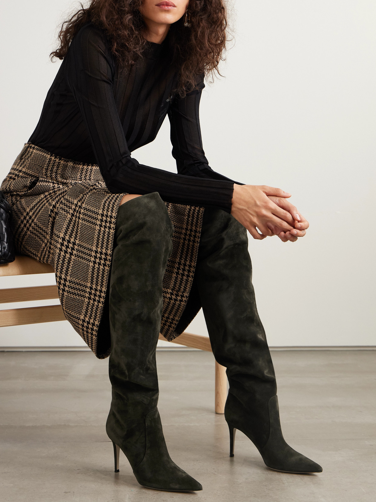 Hansen 85 Suede Over-The-Knee Boots