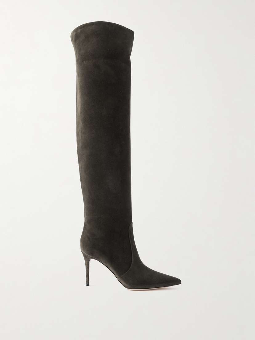 Gianvito Rossi Hansen 85 Suede Over-the-knee Boots
