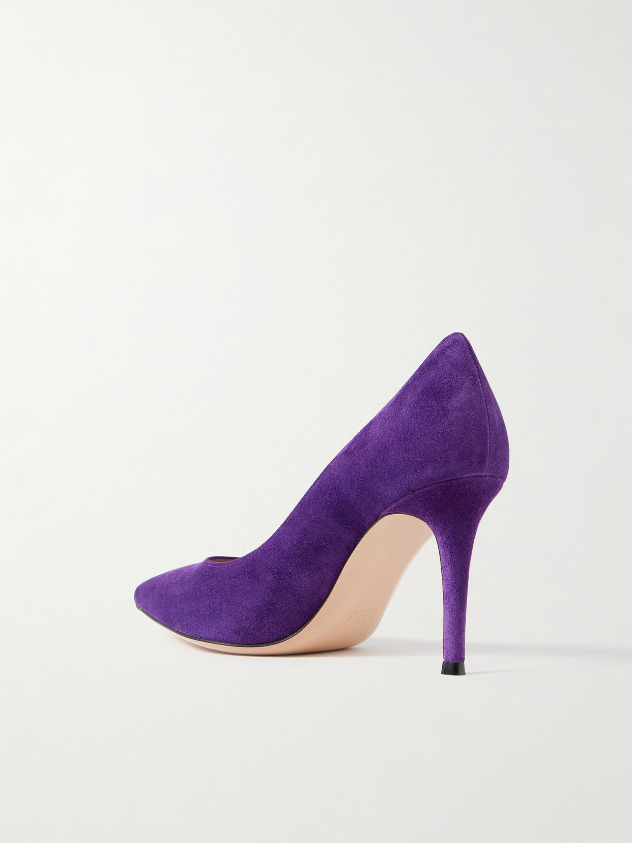 Gianvito Rossi 85mm Pointed Stiletto Pumps In Purple