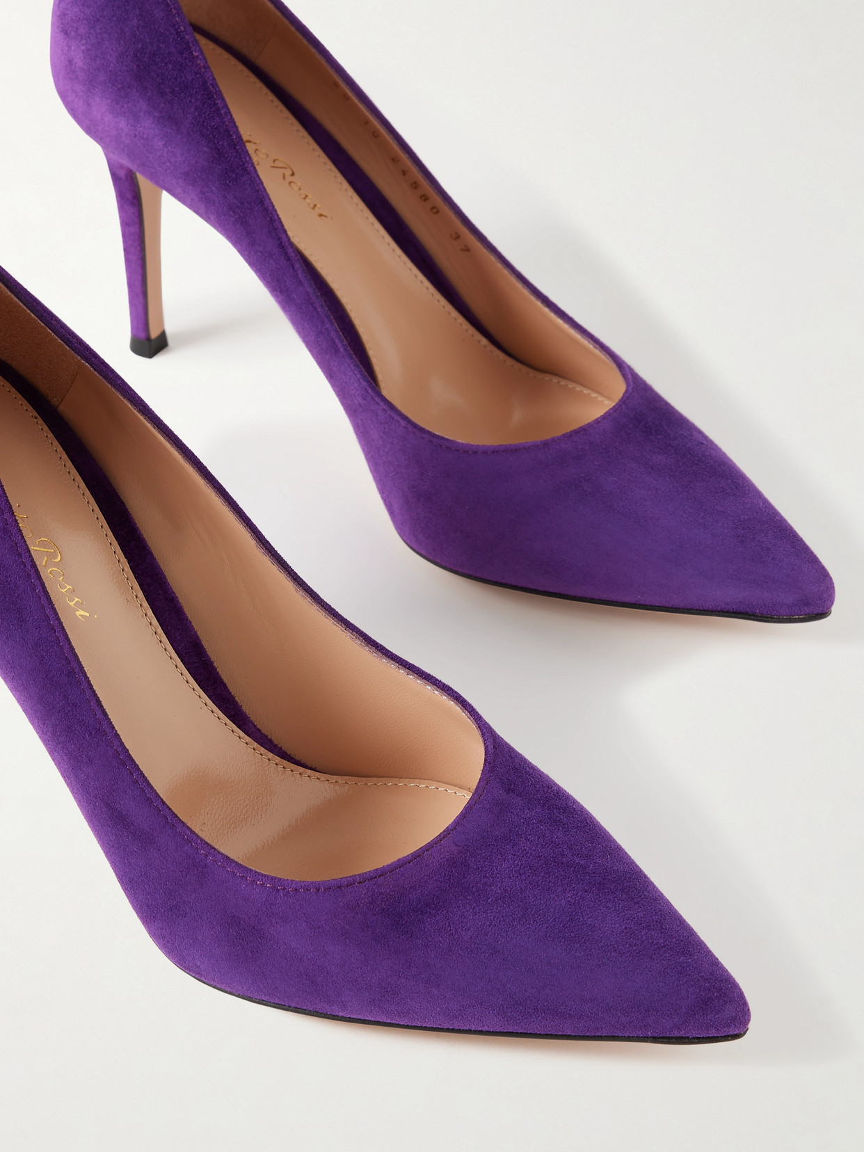 Gianvito Rossi 85mm Pointed Stiletto Pumps In Purple