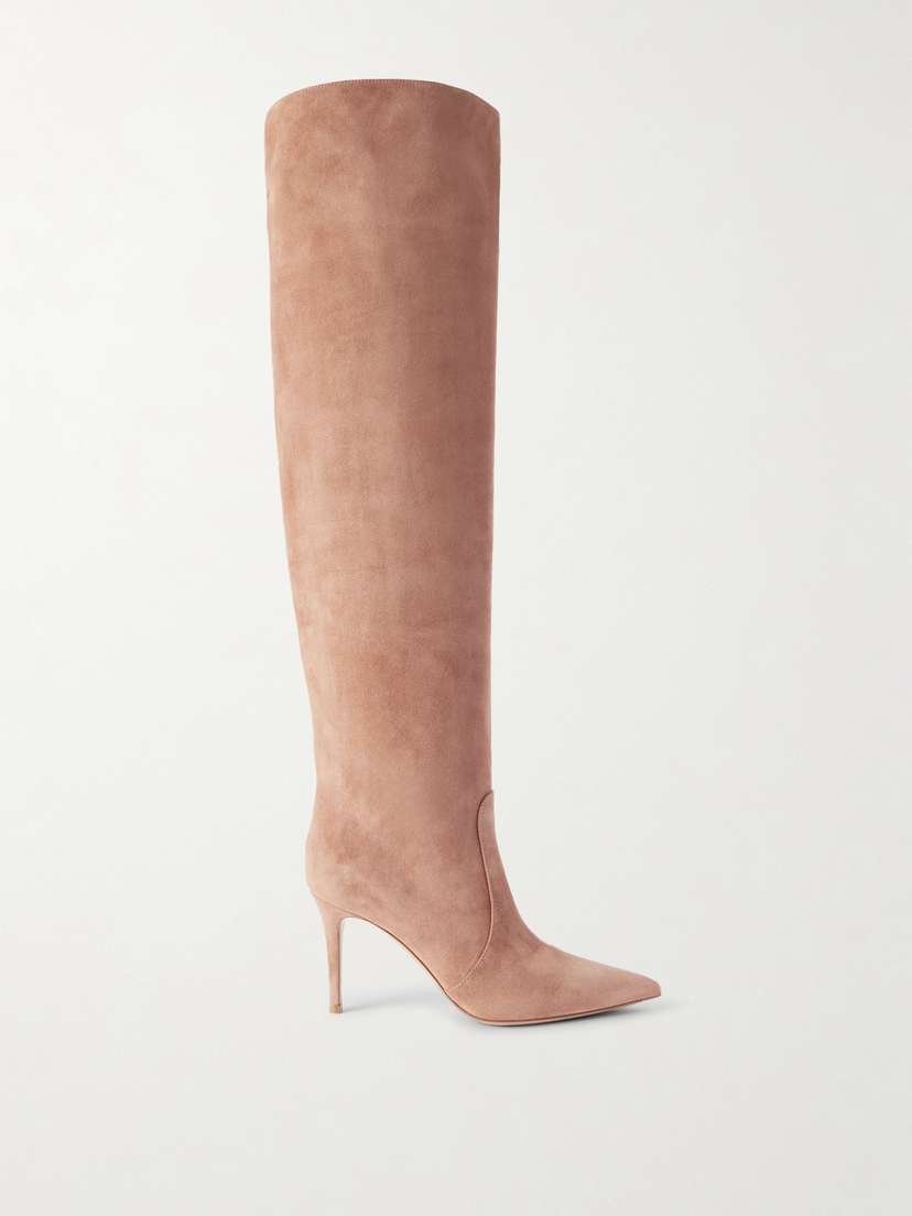 Gianvito Rossi Hansen 85 Suede Over-the-knee Boots