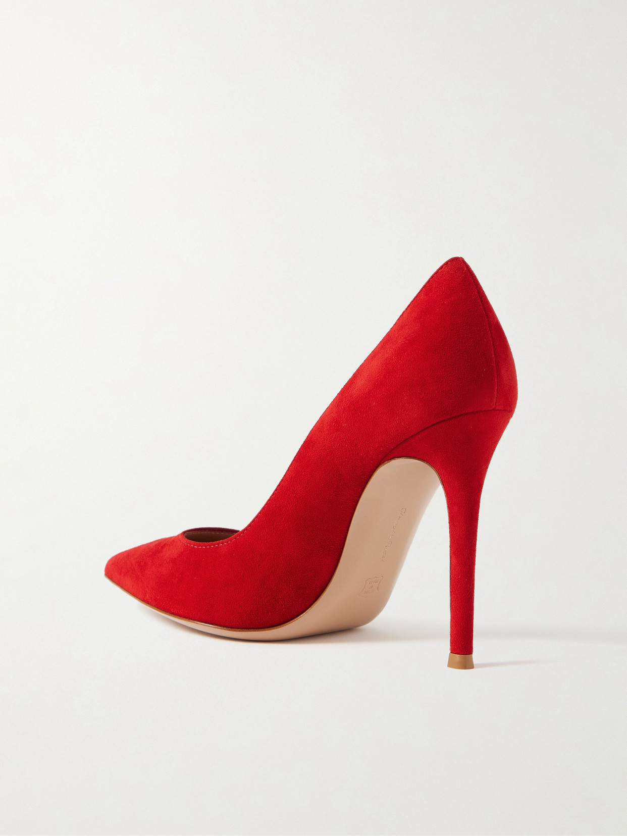 Gianvito Rossi 105mm Gianvito Suede Pumps In Red