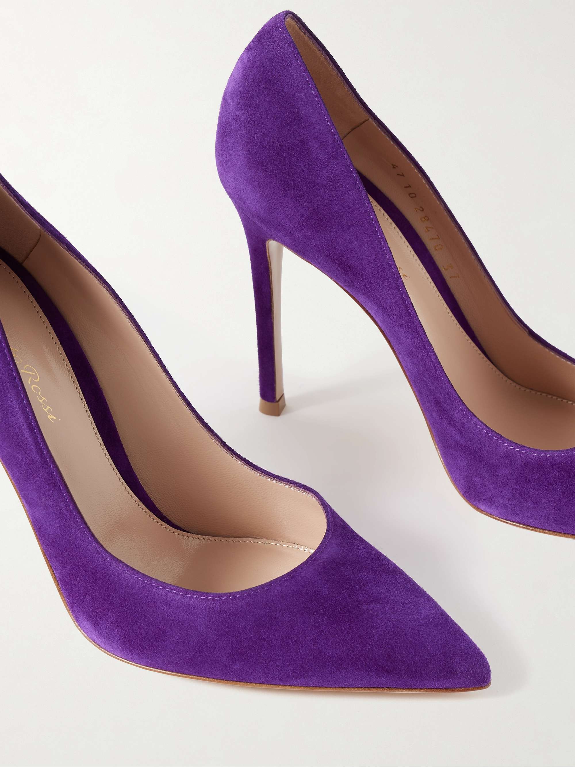 GIANVITO ROSSI 105 suede pumps