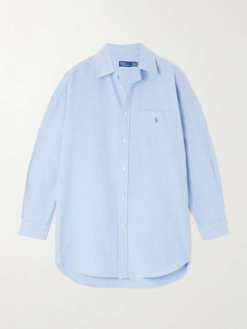 Polo Ralph Lauren Embroidered Cotton-poplin Shirt