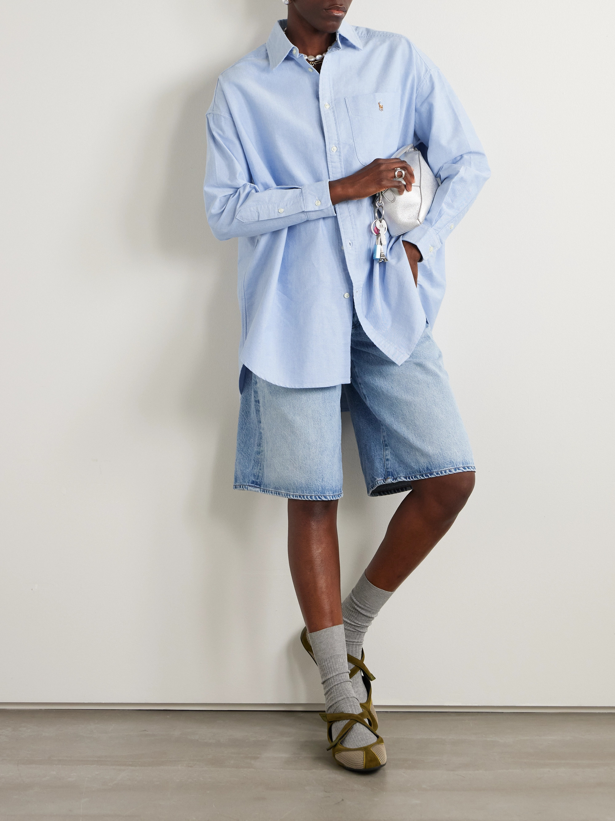 Polo Ralph Lauren Embroidered cotton-poplin shirt