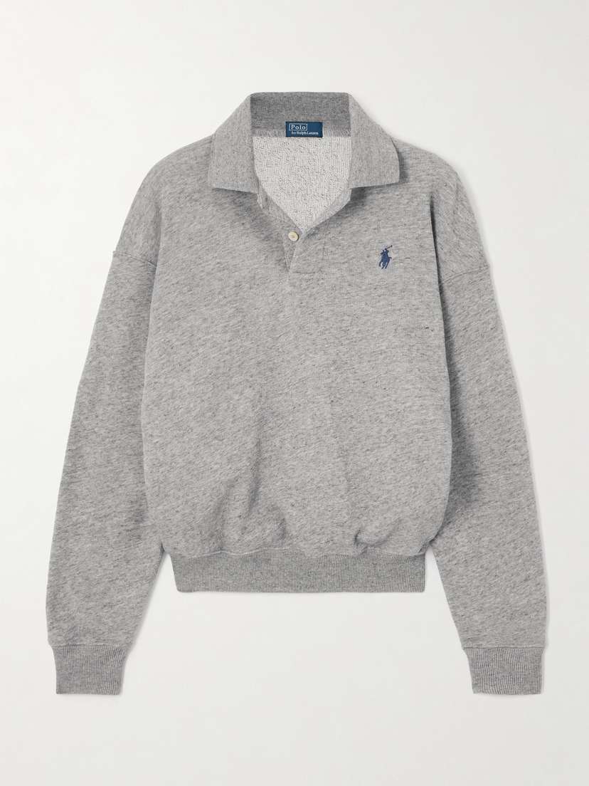 Polo Ralph Lauren Embroidered Cotton-blend Jersey Polo Shirt