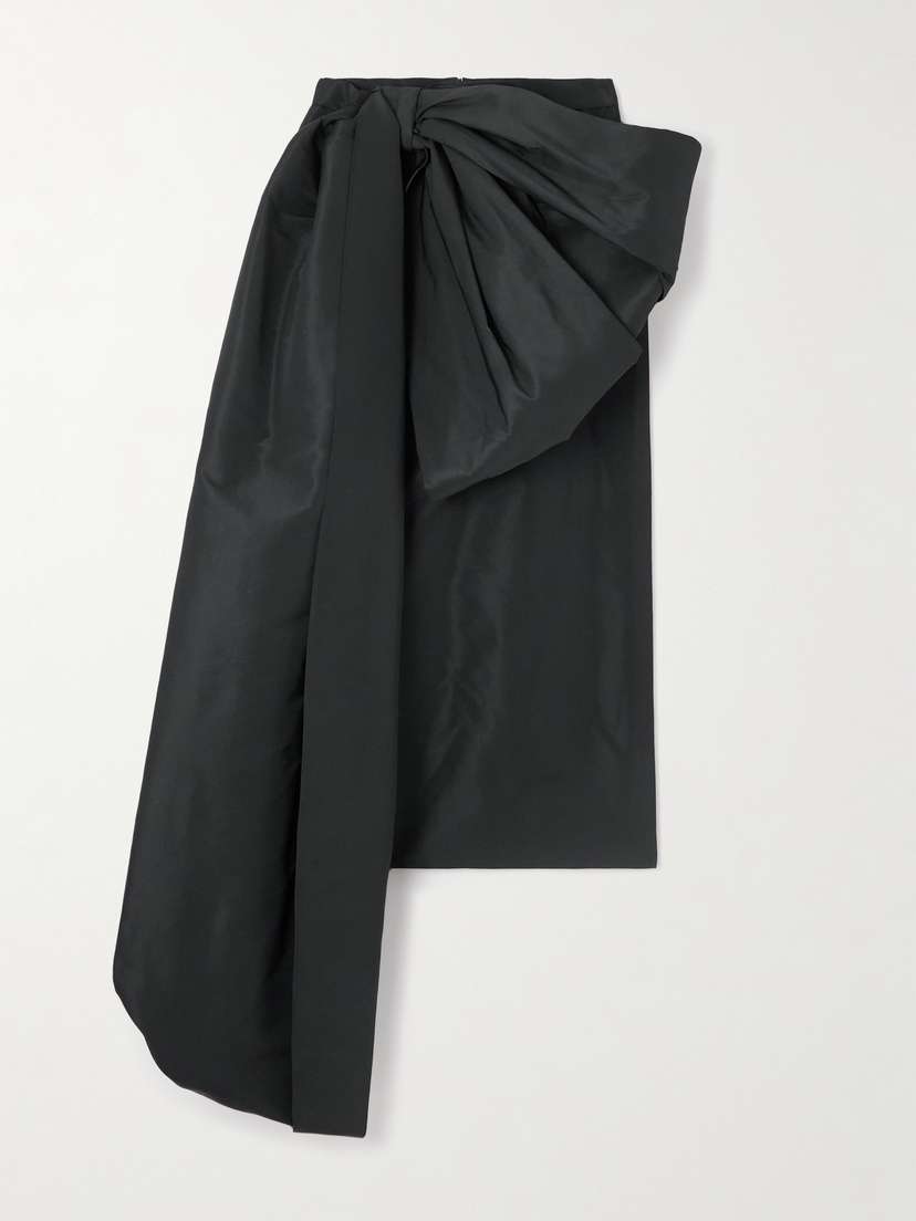 Givenchy Bow-embellished Taffeta Midi Skirt