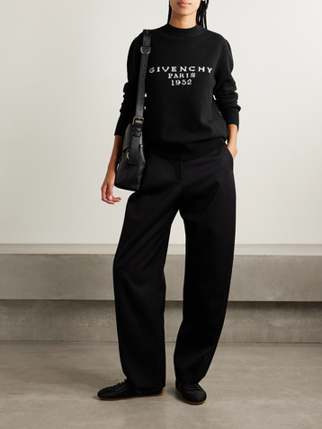 Givenchy Intarsia wool and cashmere-blend sweater