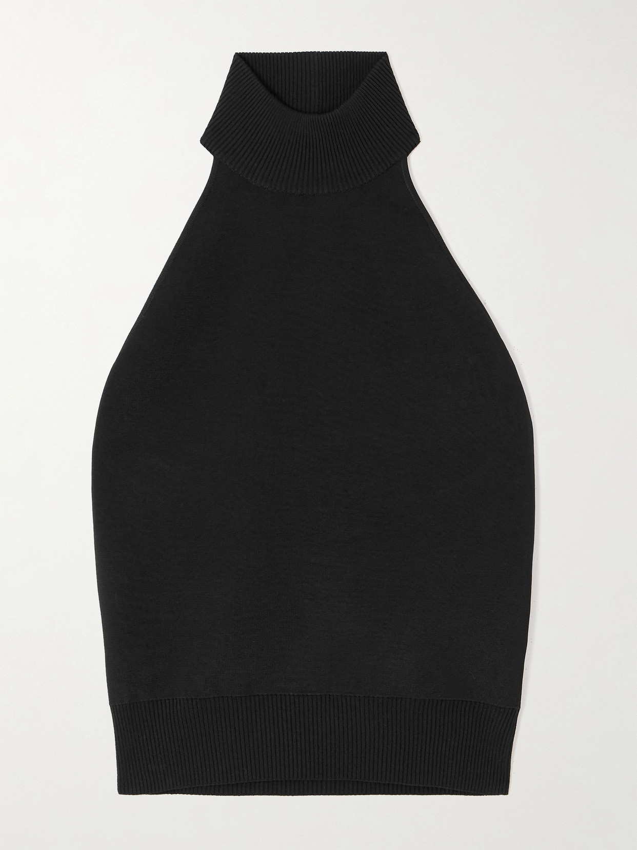 Givenchy Halterneck Open-back Jersey Top In Black