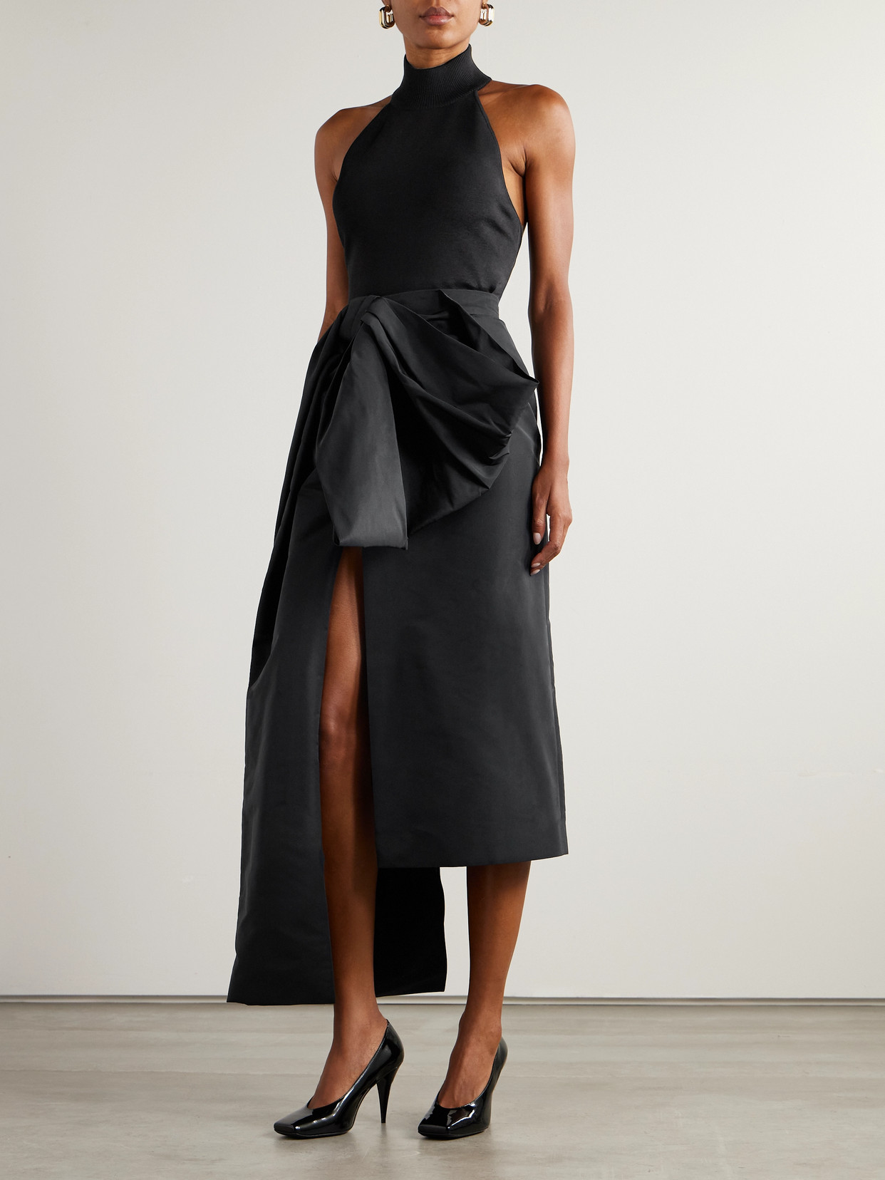 Givenchy Halterneck Open-back Jersey Top In Black