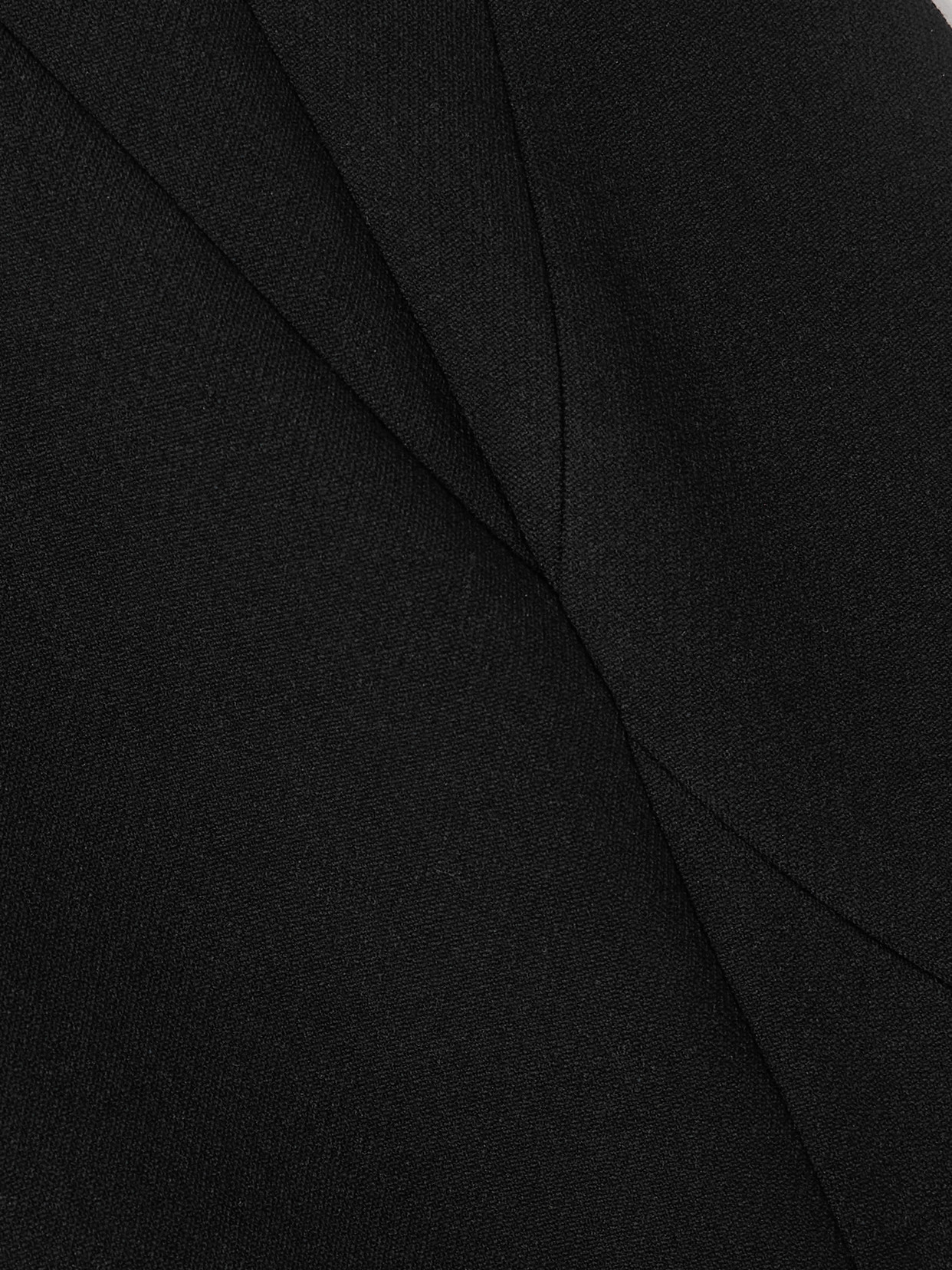 Wool-Blend Crepe Midi
