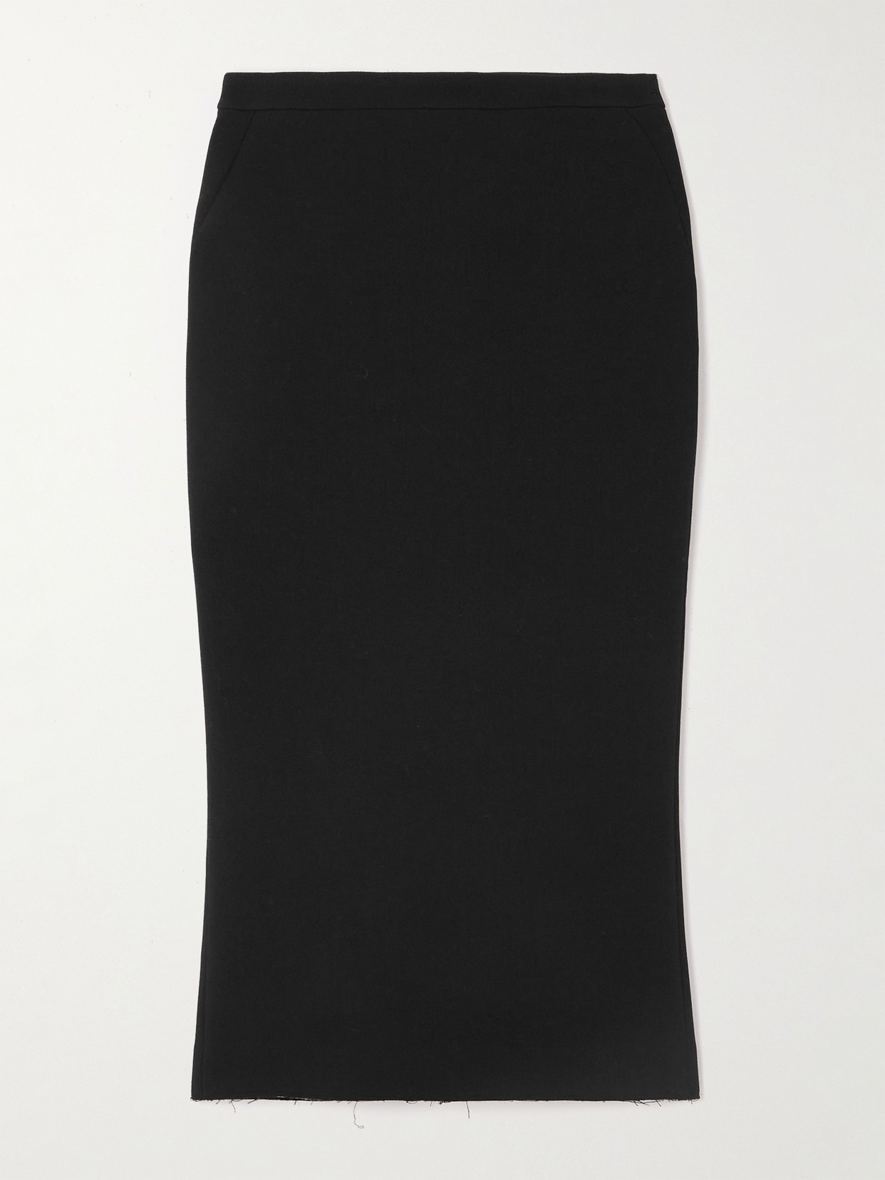 Wool-Blend Crepe Midi