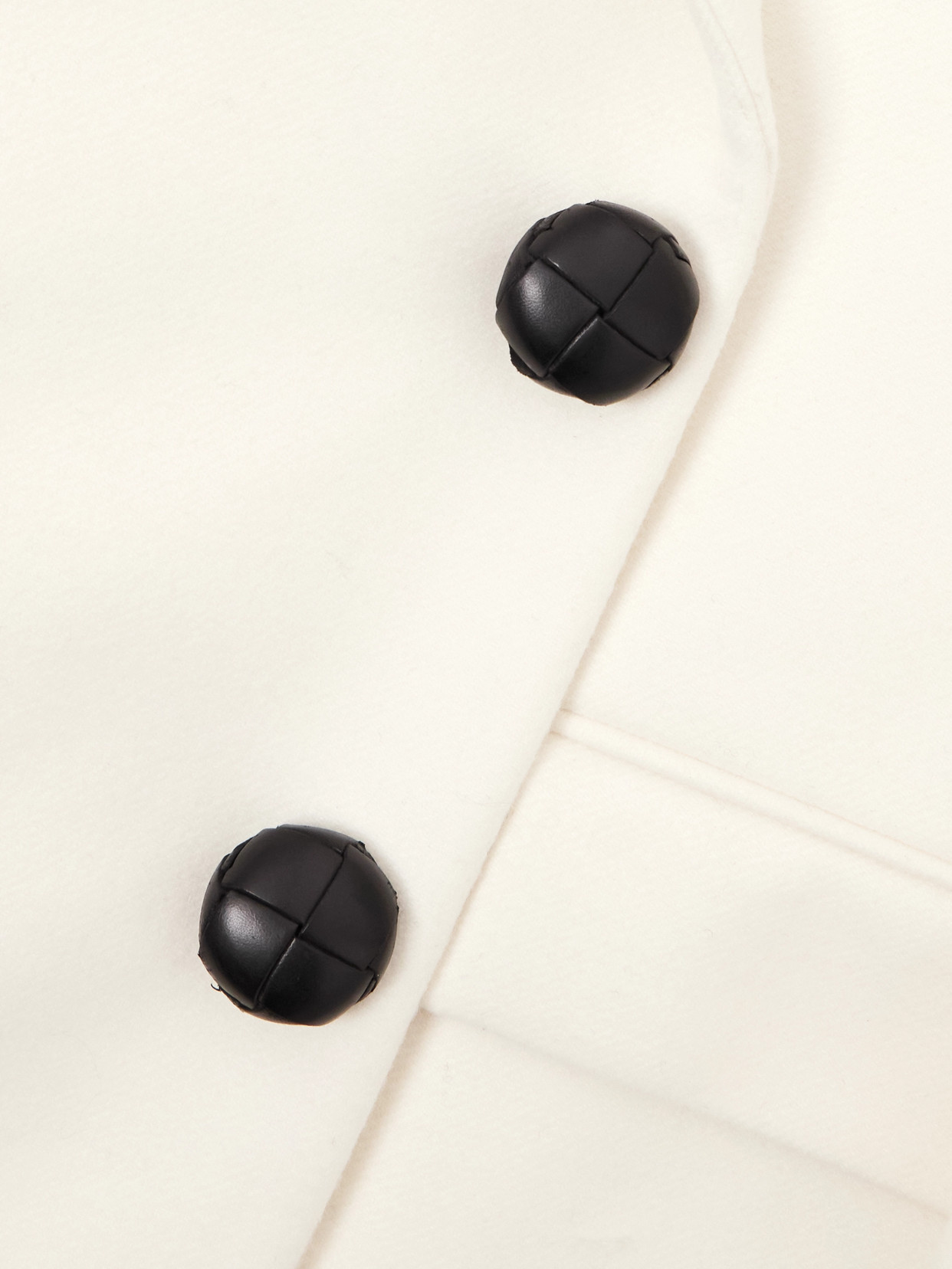 Givenchy Lapel Double-breasted Wool Coat Wide In White