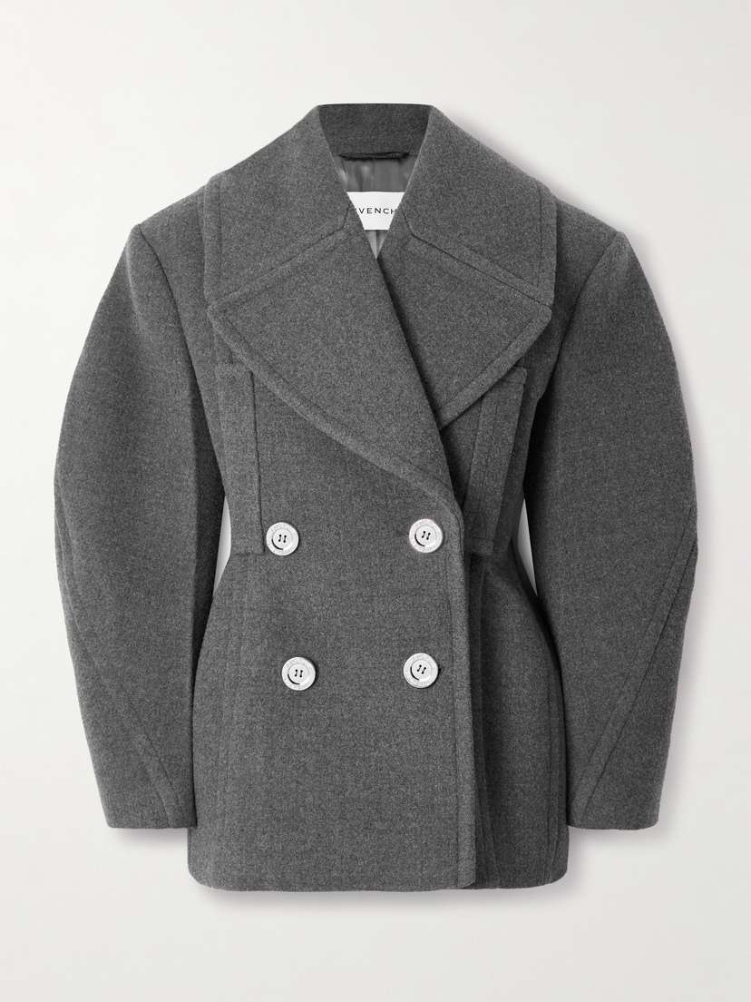 Givenchy Double-breasted Wool And Silk-blend Coat