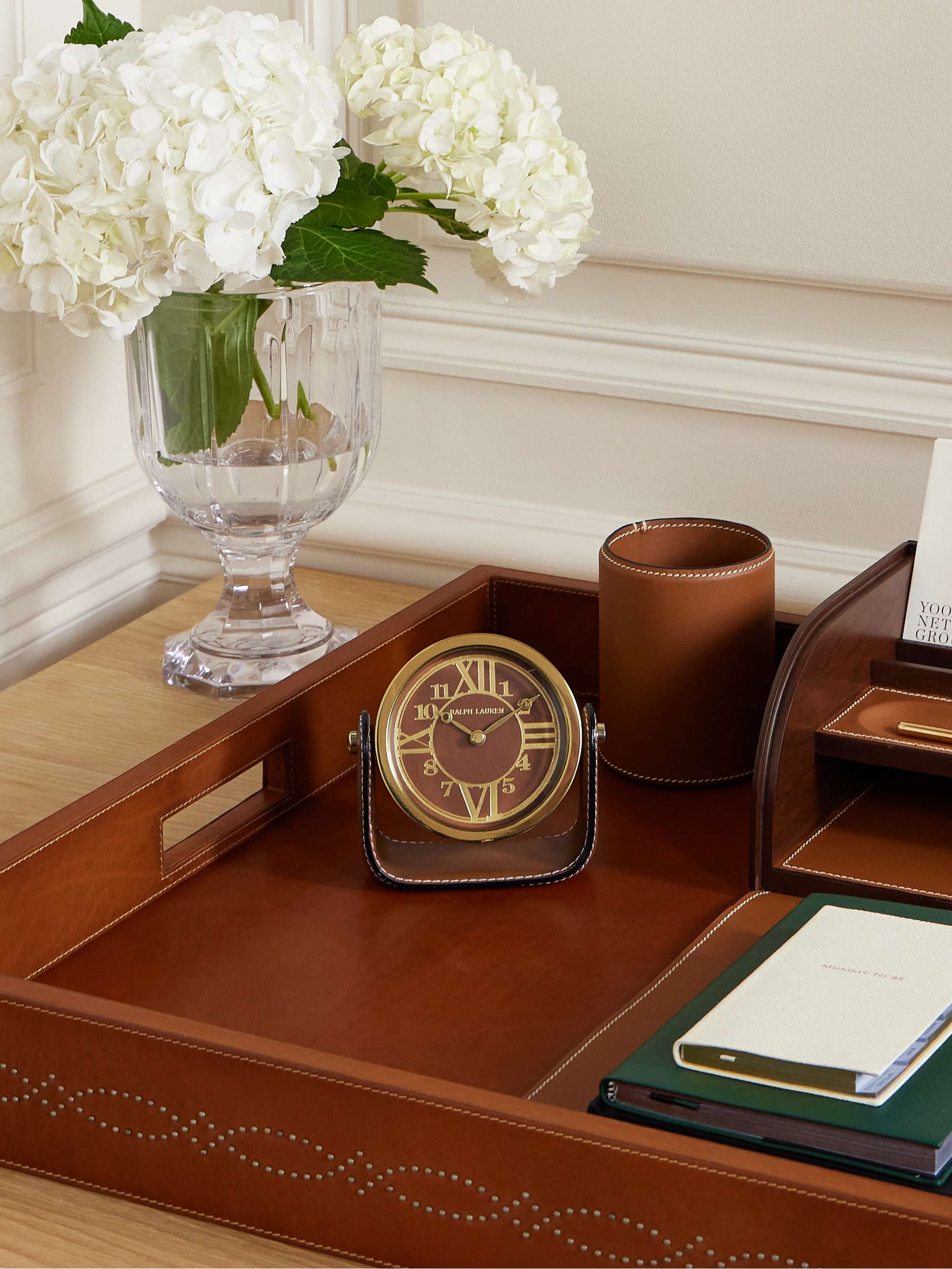 RALPH LAUREN HOME + Chelsea Clock Brennan gold-tone and RALPH LAUREN HOME + Chelsea Clock Brennan gold-tone and