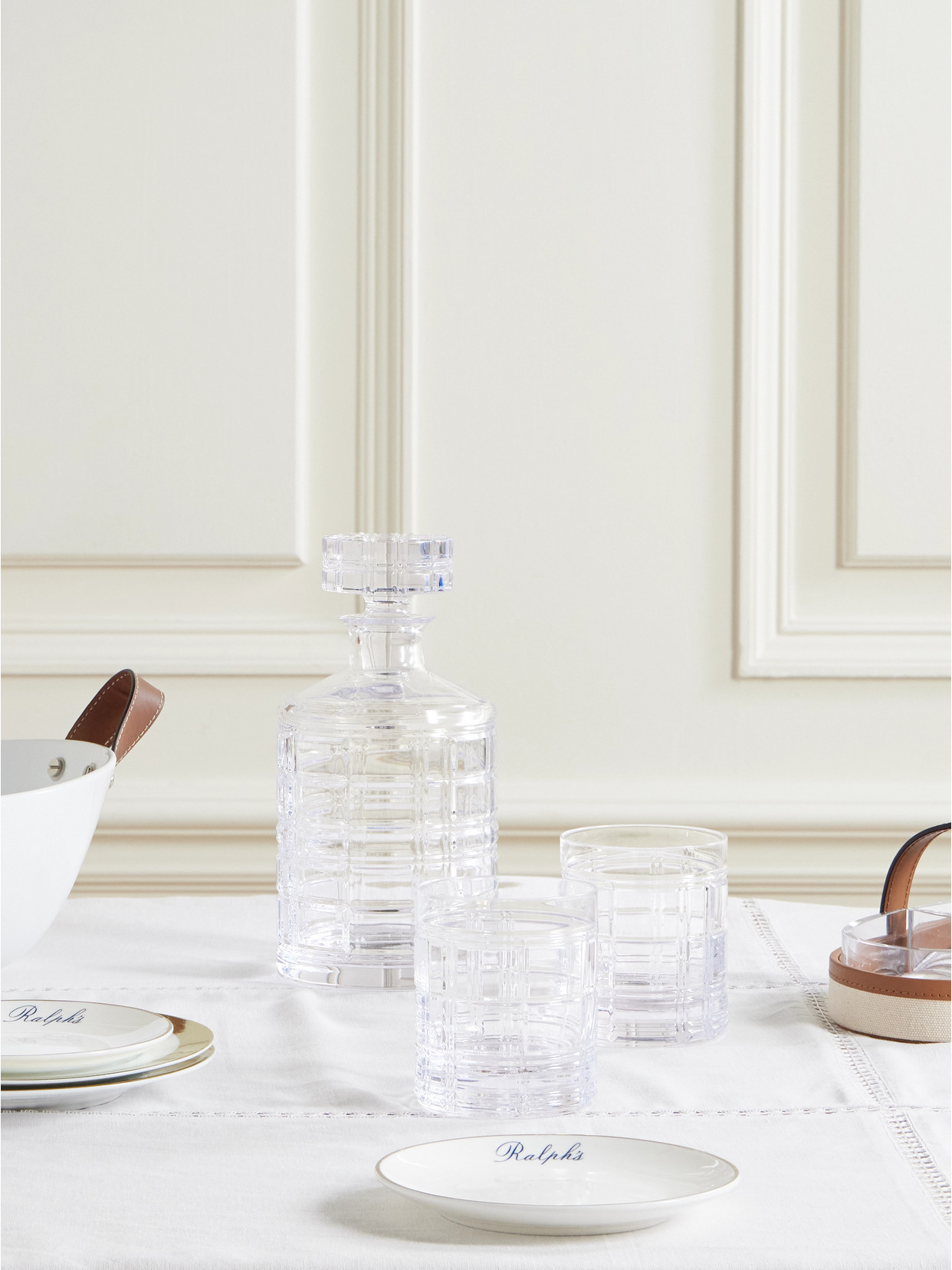 Shop Ralph Lauren Hudson Crystal Decanter And Glasses Set