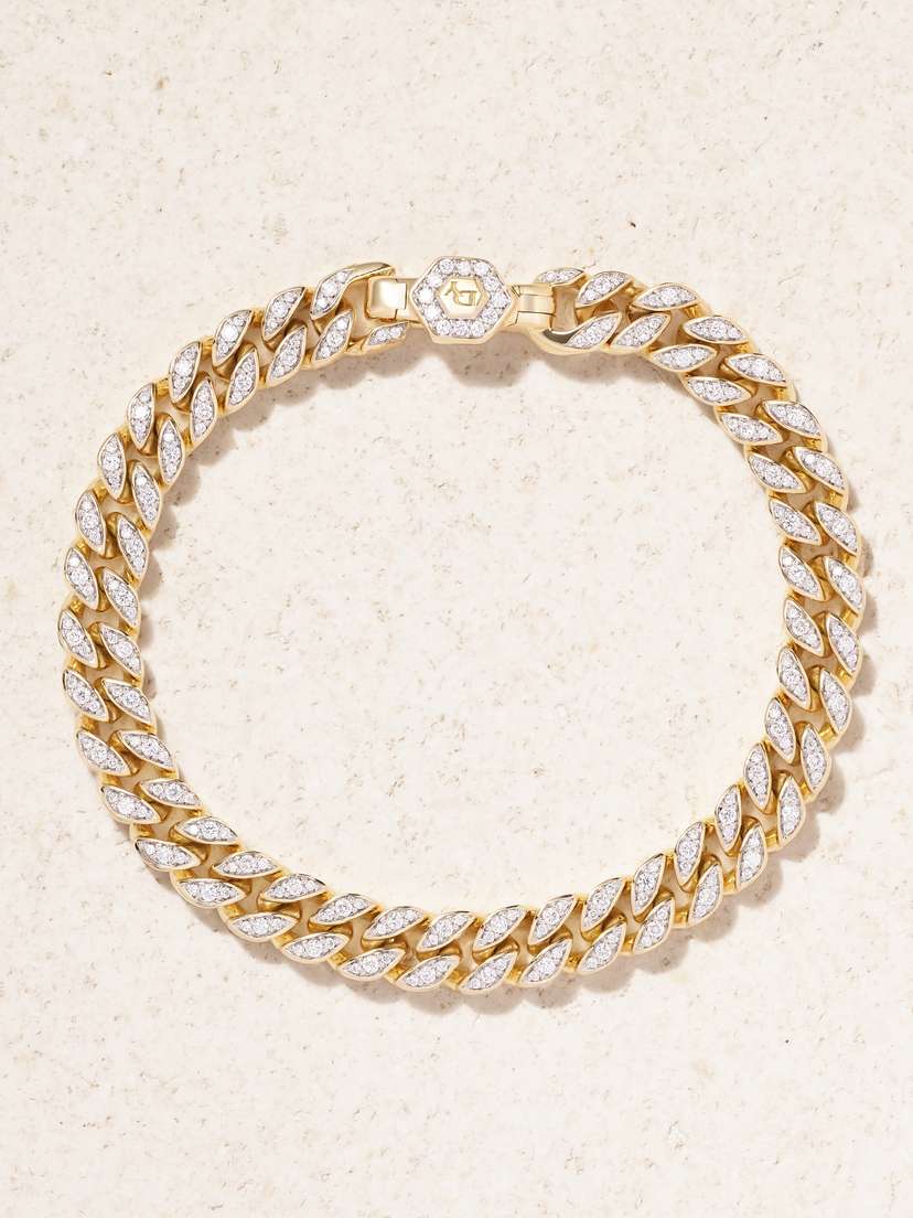 David Yurman 18-karat Gold Diamond Bracelet