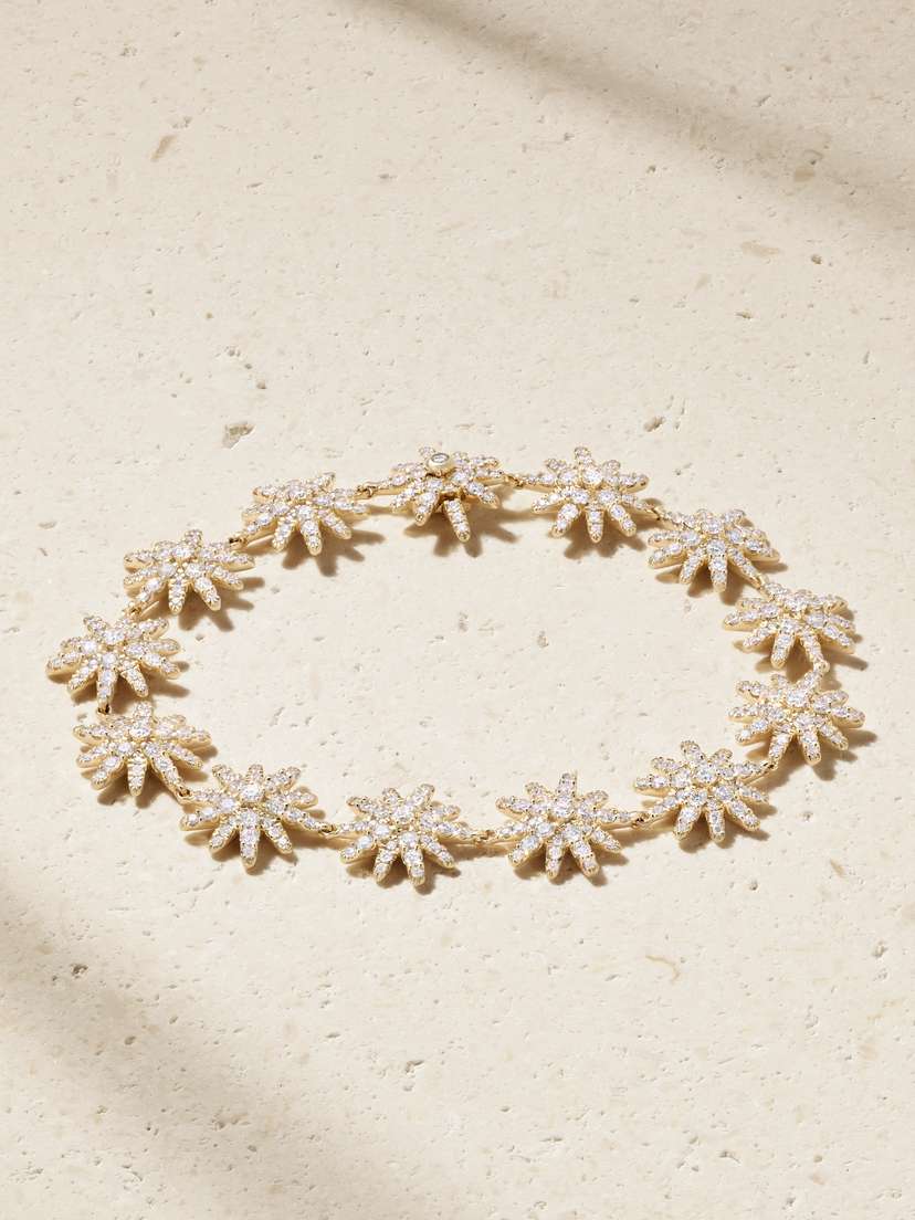 David Yurman Starburst 18-karat Gold Diamond Bracelet