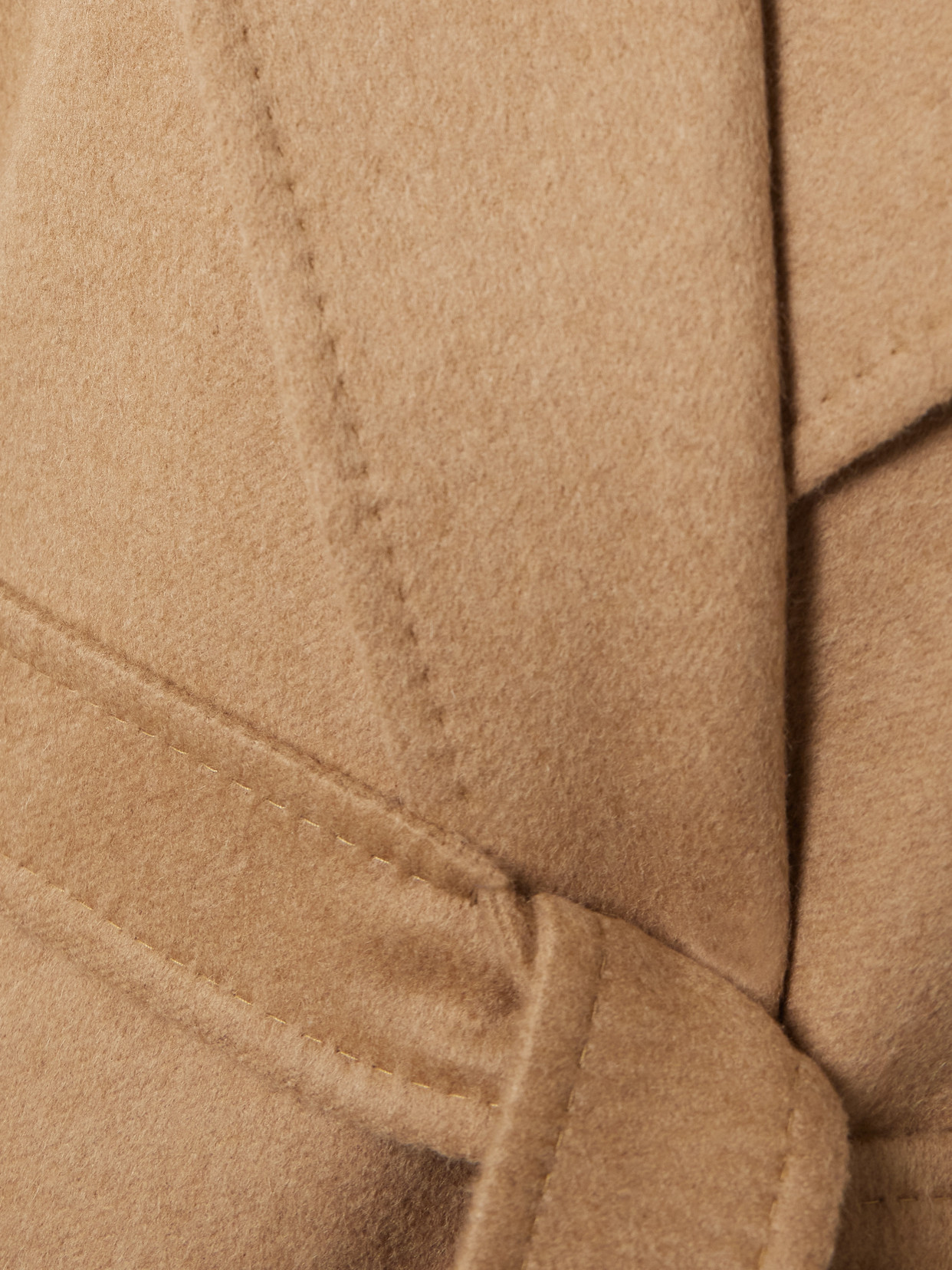 Max Mara Berard Camel Hair And Ribbed Wool And Cashmere-blend Coat In Brown