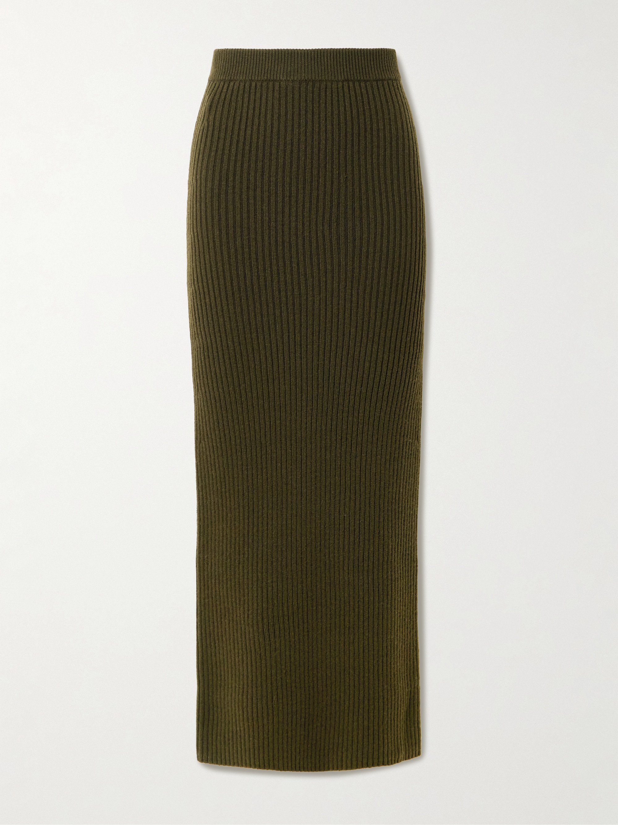 Max Mara Boris ribbed wool-blend maxi skirt