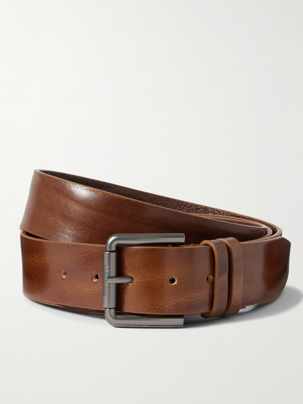 Max Mara Leather Belt In Brown