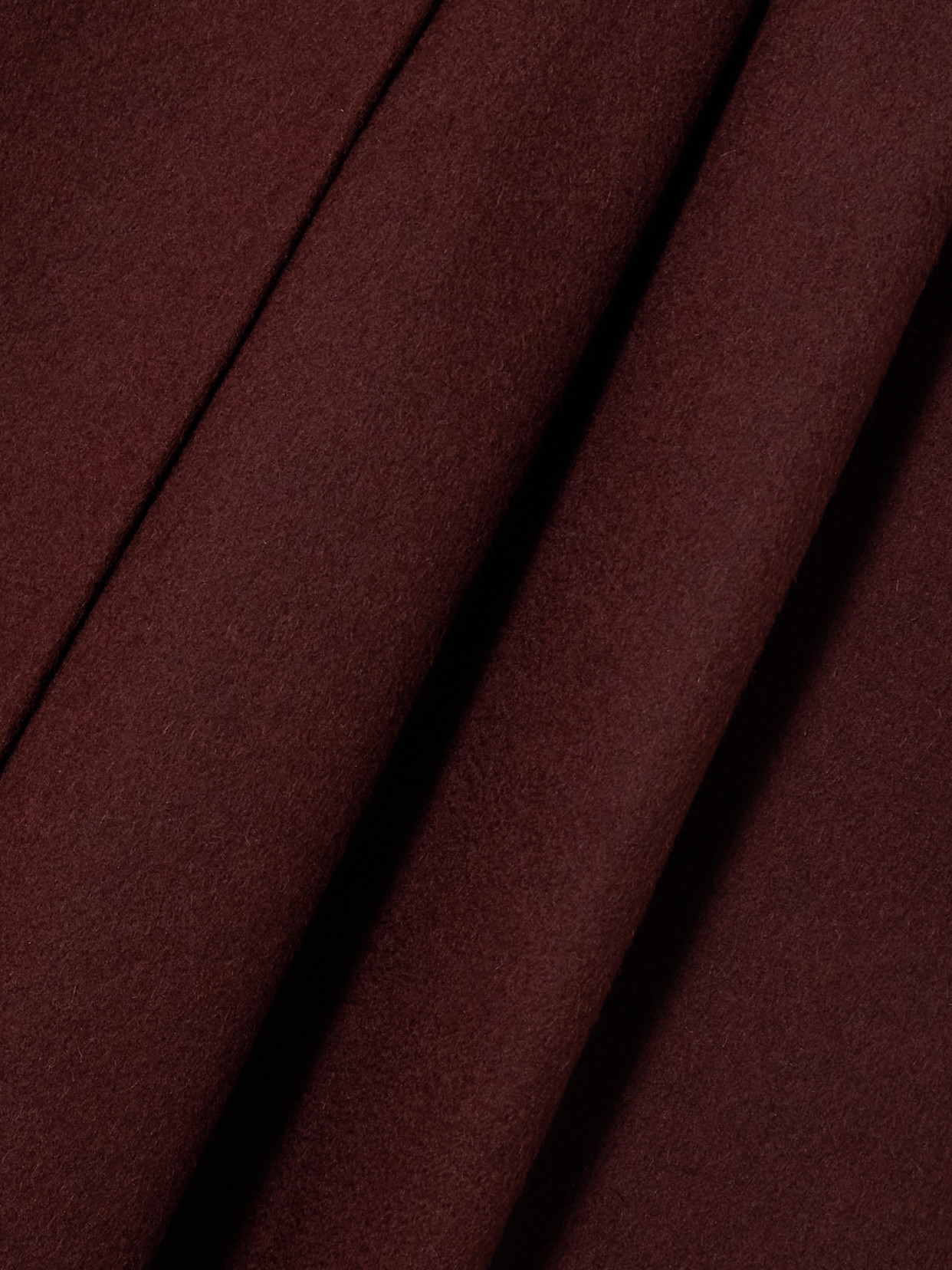 Max Mara Pleated Camel Hair Maxi Skirt In Brown